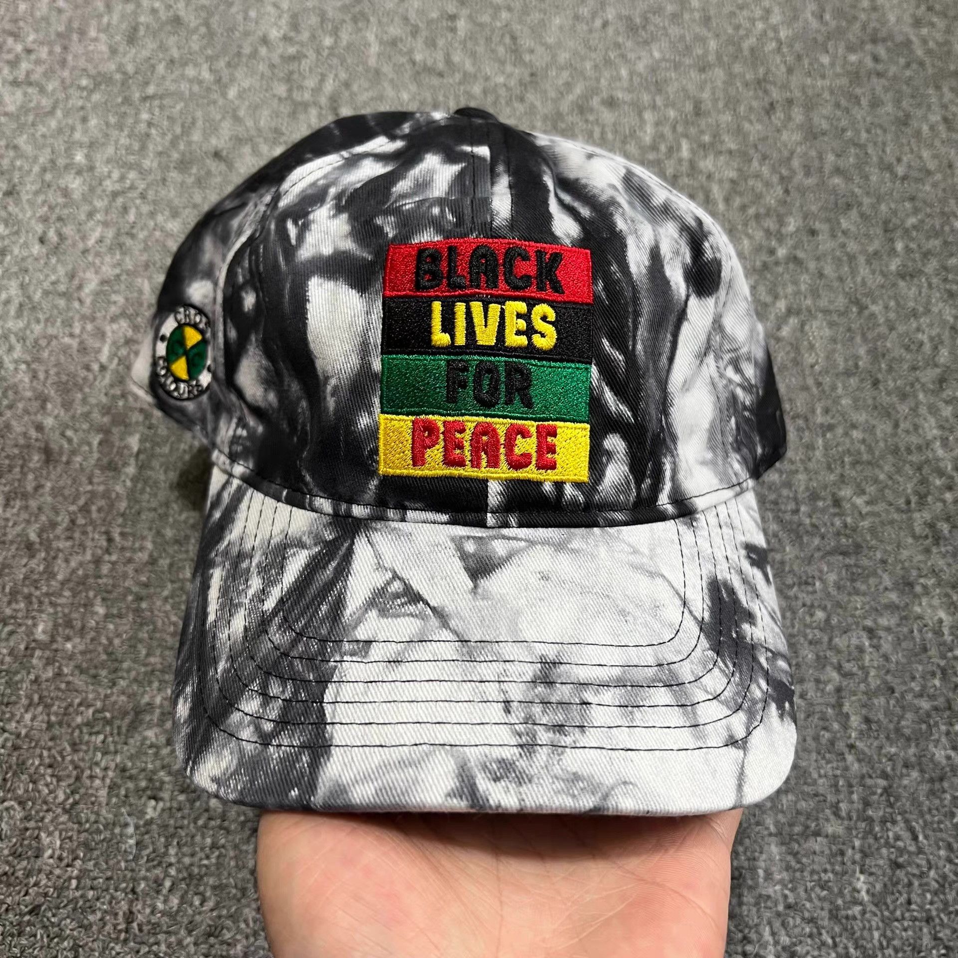 Cross Colours CrossEmbroidered Tie-Dye Curved Brim BaseballCapVisor Q7 Size ONE SIZE - 1 Thumbnail