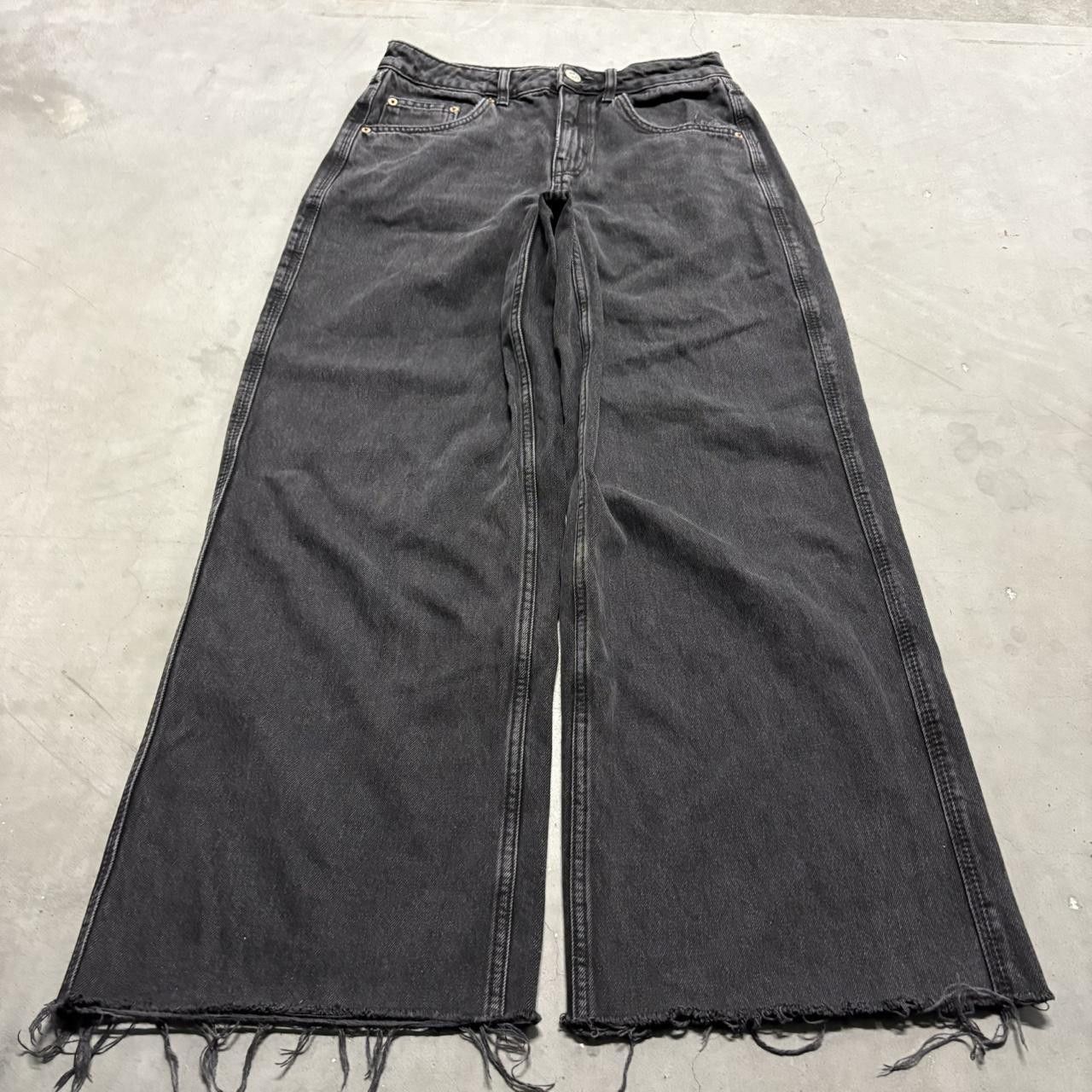 Vintage Crazy Vintage Y2K/2000s Baggy Wideleg Black Streetwear Grunge Denim Jeans! Size US 27 - 1 Thumbnail