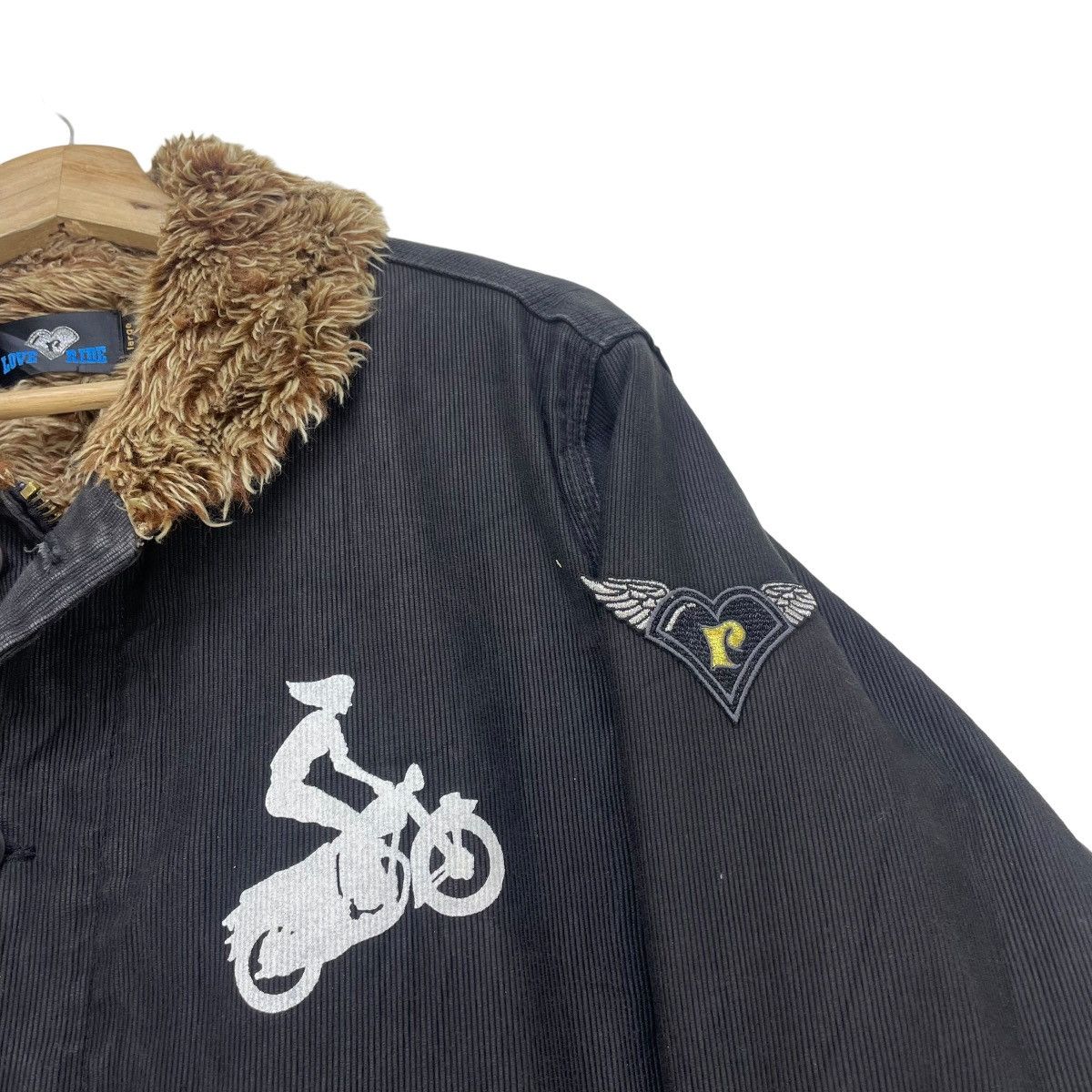 Vintage 🔥LORD Motorcycle Jacket Love Ride Easy Rider Jacket Size M / US 6-8 / IT 42-44 - 4 Thumbnail