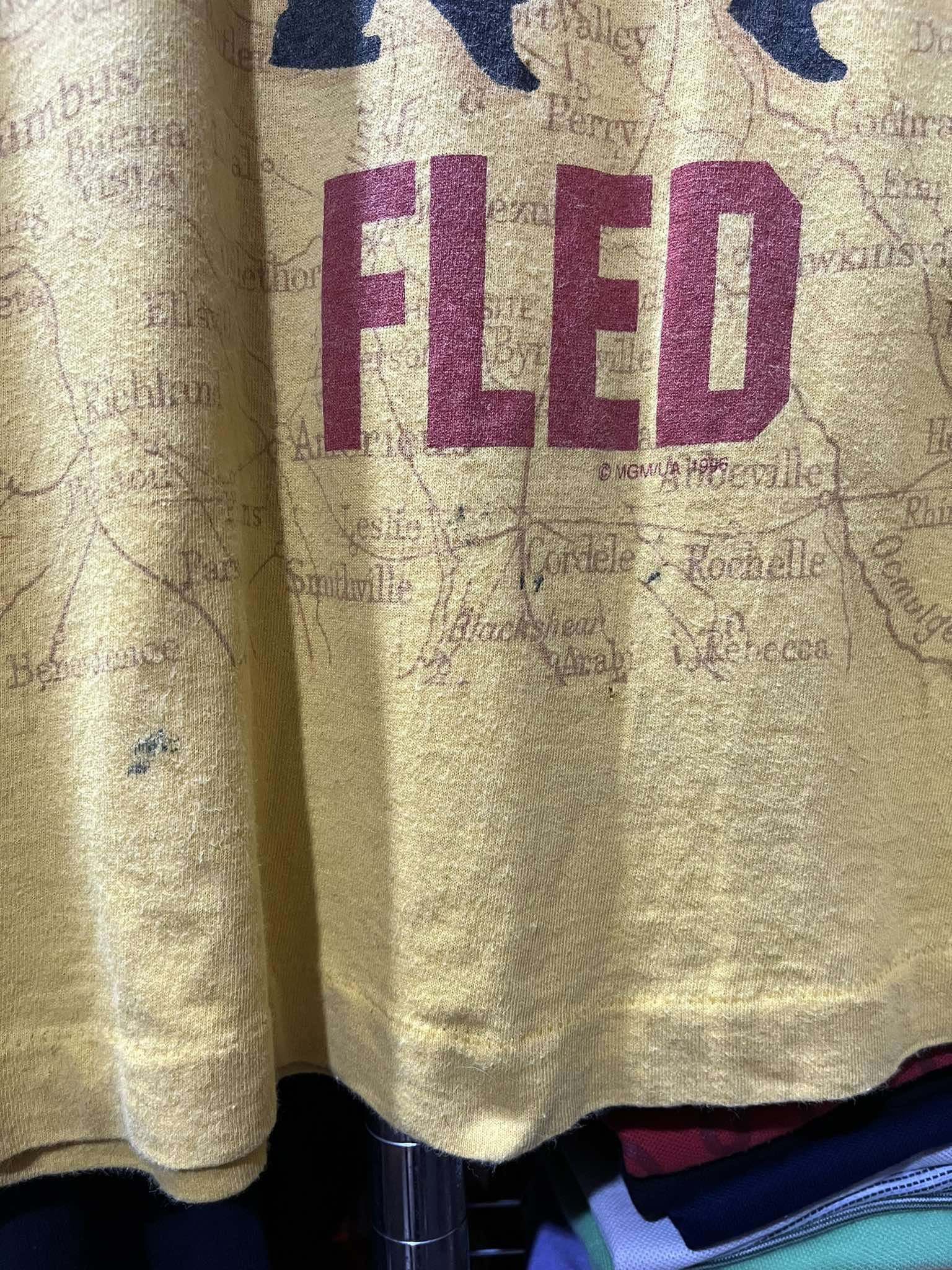 Vintage FLED Laurence Fishburne Movie Promo Tee 1996s Size US XL / EU 56 / 4 - 5 Thumbnail