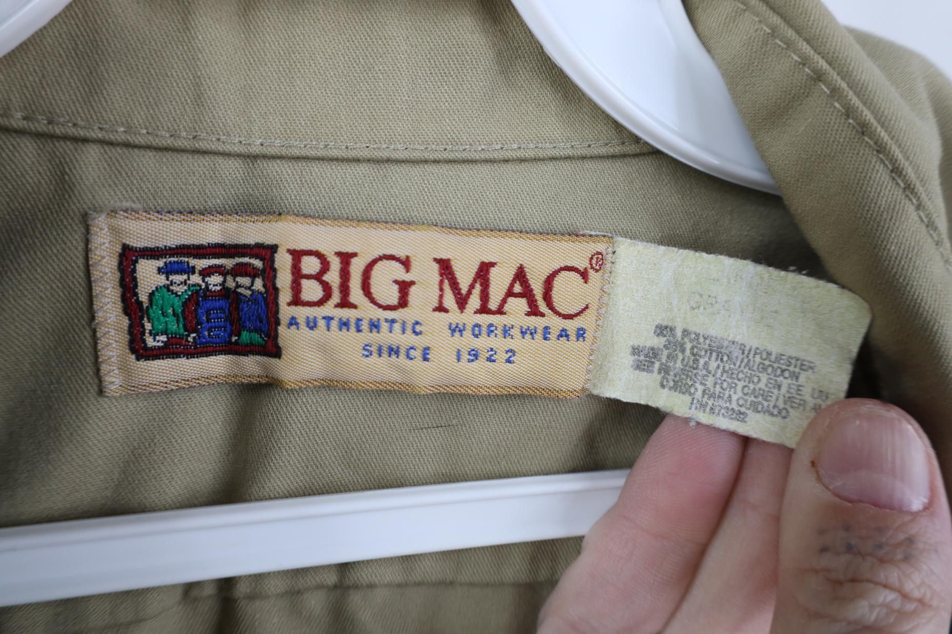 Vintage Vintage 90s Big Mac Workwear Mechanic Short Sleeve Shirt Size US L / EU 52-54 / 3 - 11 Thumbnail