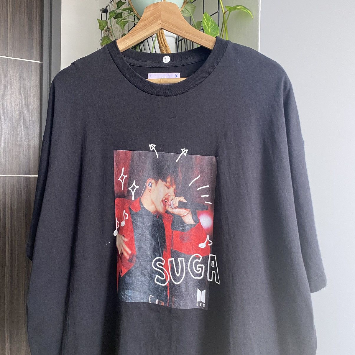 Band Tees Suga BTS South Korean Kpop Boy Band Oversized ERD GRUNGE TEE Size US L / EU 52-54 / 3 - 2 Thumbnail