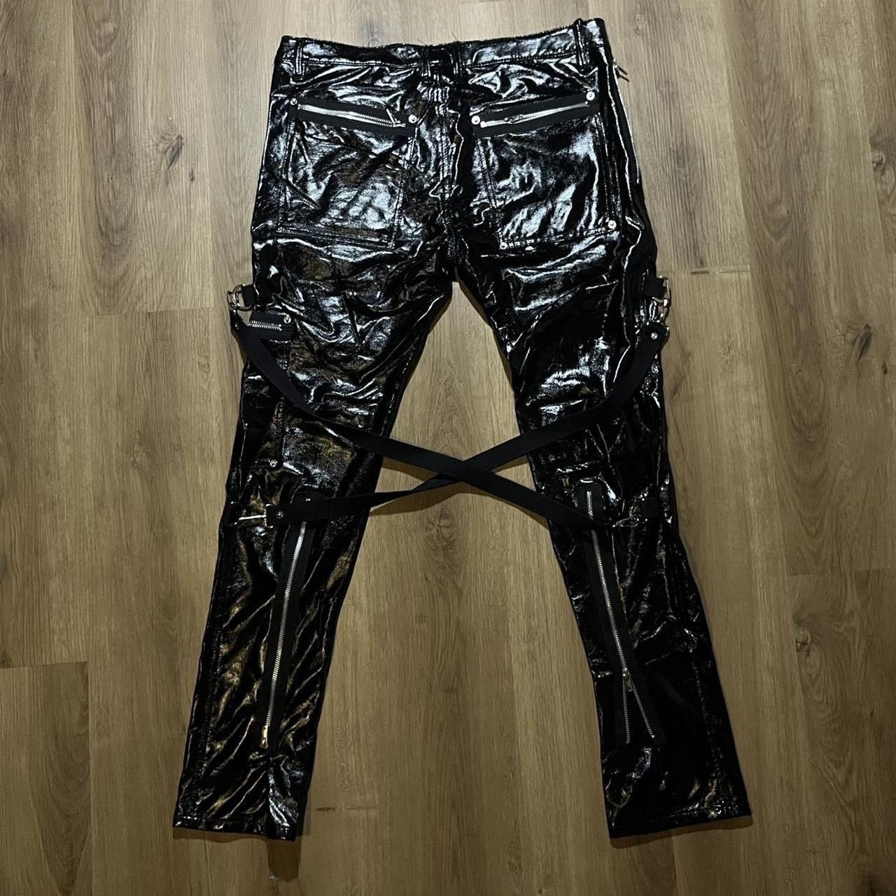 Tripp NYC 🕷️ Tripp NYC PVC Latex Faux Leather Skinny Bondage Pants Size US 34 / EU 50 - 2 Thumbnail