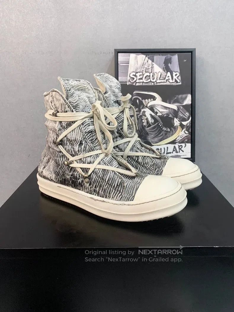 Rick Owens Rick Owens Black and White High. Size US 9 / EU 42 - 1 Thumbnail