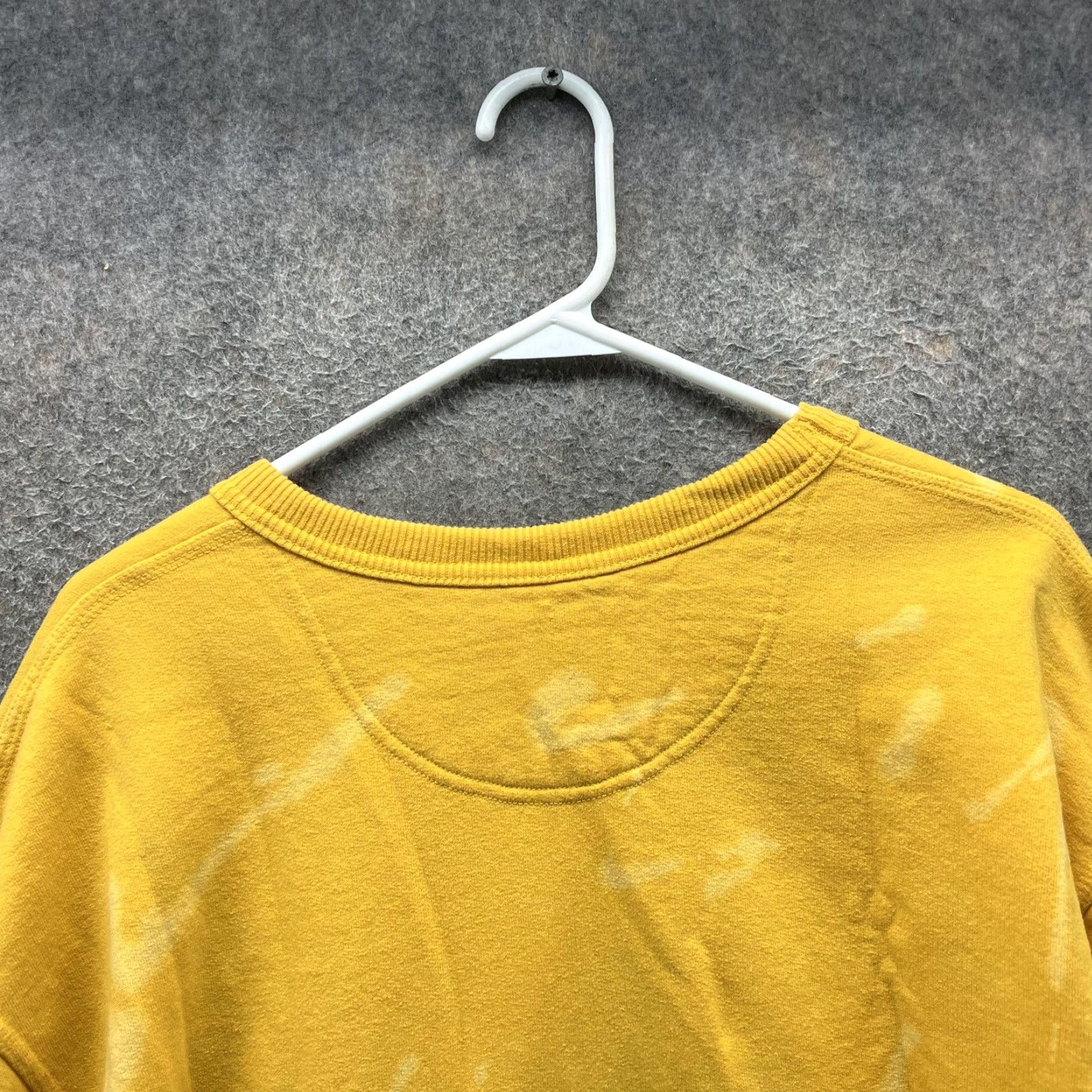 Champion Champion Sweatshirt Mens XL Yellow Bleach Dye Crewneck Pullover Fleece Logo Vintage Size US XL / EU 56 / 4 - 6 Thumbnail