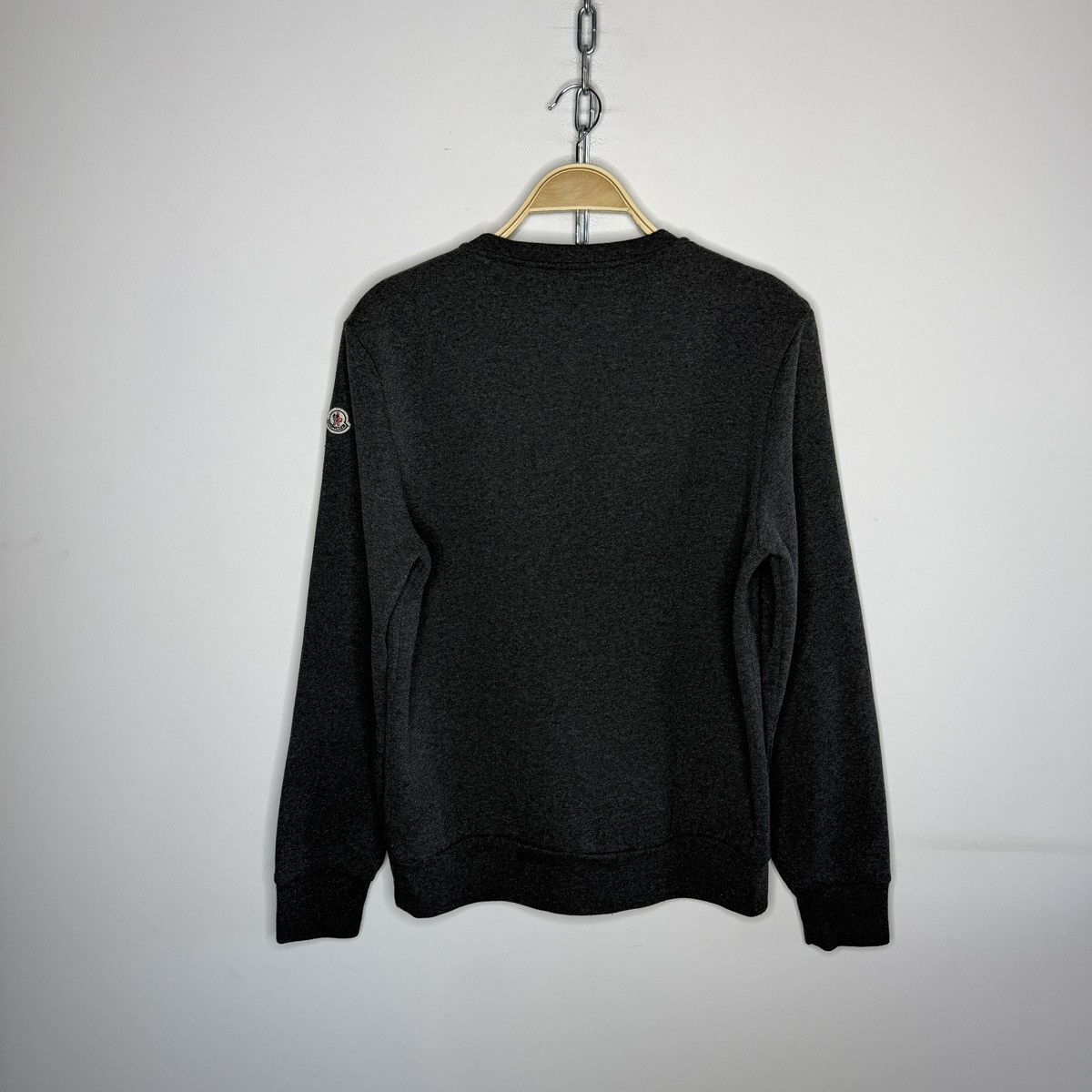 Moncler Moncler Sweatshirt Crewneck Grey Logo Size US M / EU 48-50 / 2 - 8 Thumbnail