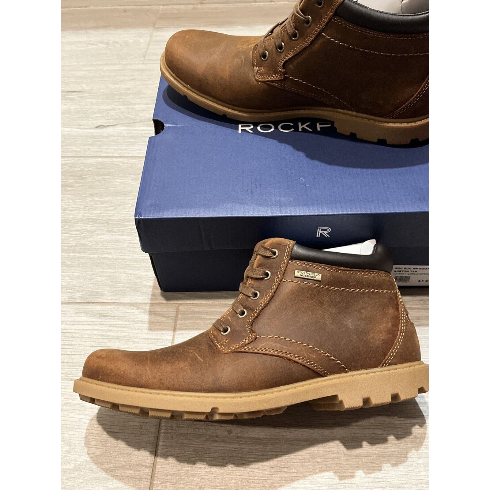 Rockport ROCKPORT Rugged Bucks Men 8.5 M Waterproof Boot Brown Size US 8.5 / EU 41-42 - 4 Thumbnail