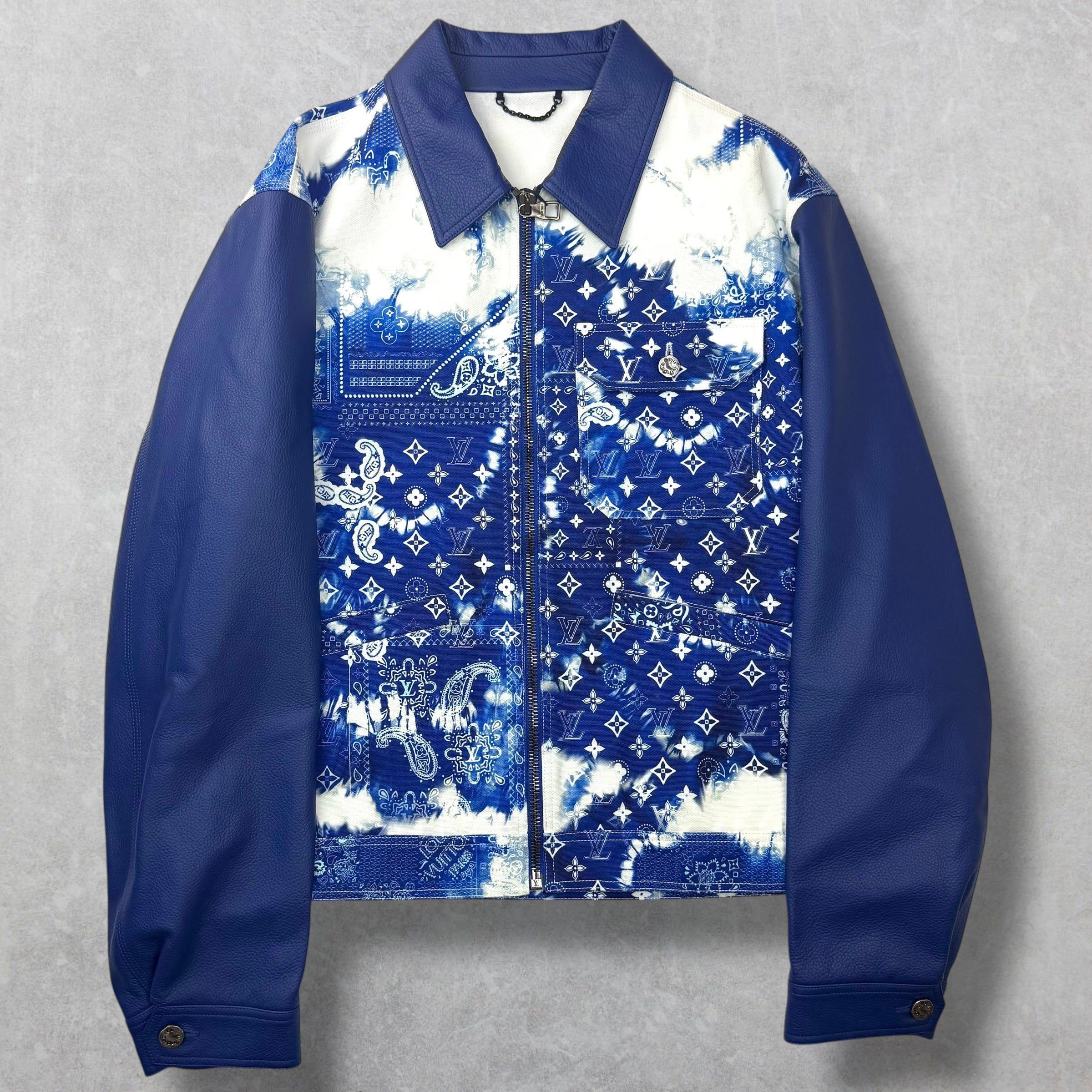 Louis Vuitton Louis Vuitton Bandana Leather Denim Blouson 54 (XL) Size US XL / EU 56 / 4 - 1 Thumbnail