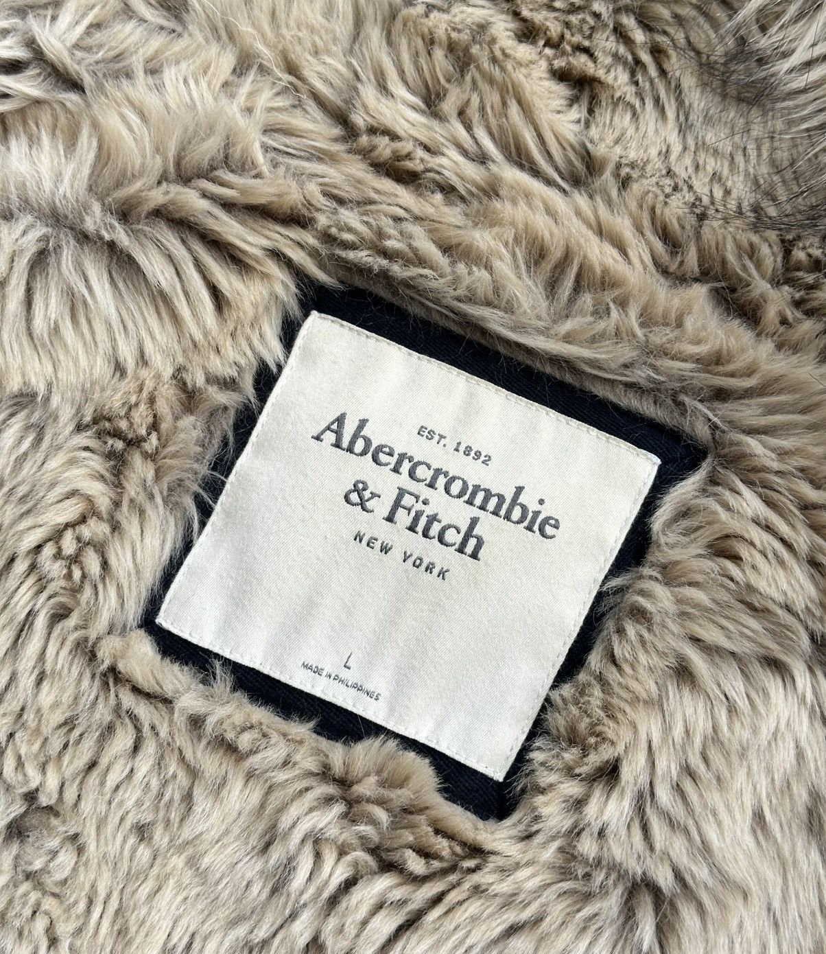 Abercrombie & Fitch Vintage Abercrombie & Fitch Faux Fur Lined Hoodie Blue Y2K Size L / US 10 / IT 46 - 10 Thumbnail