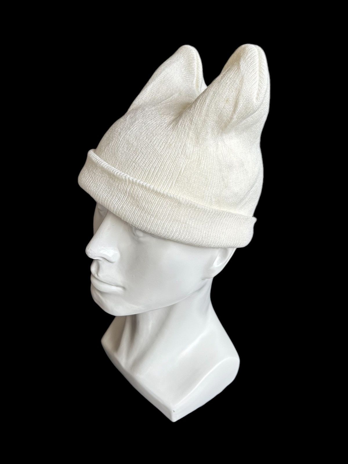 Japanese Brand × Kapital × Vintage ☠️ Devil Horn Japanese Banie Hats Rare Deisgn🎌☠️☠️ Size ONE SIZE - 2 Thumbnail