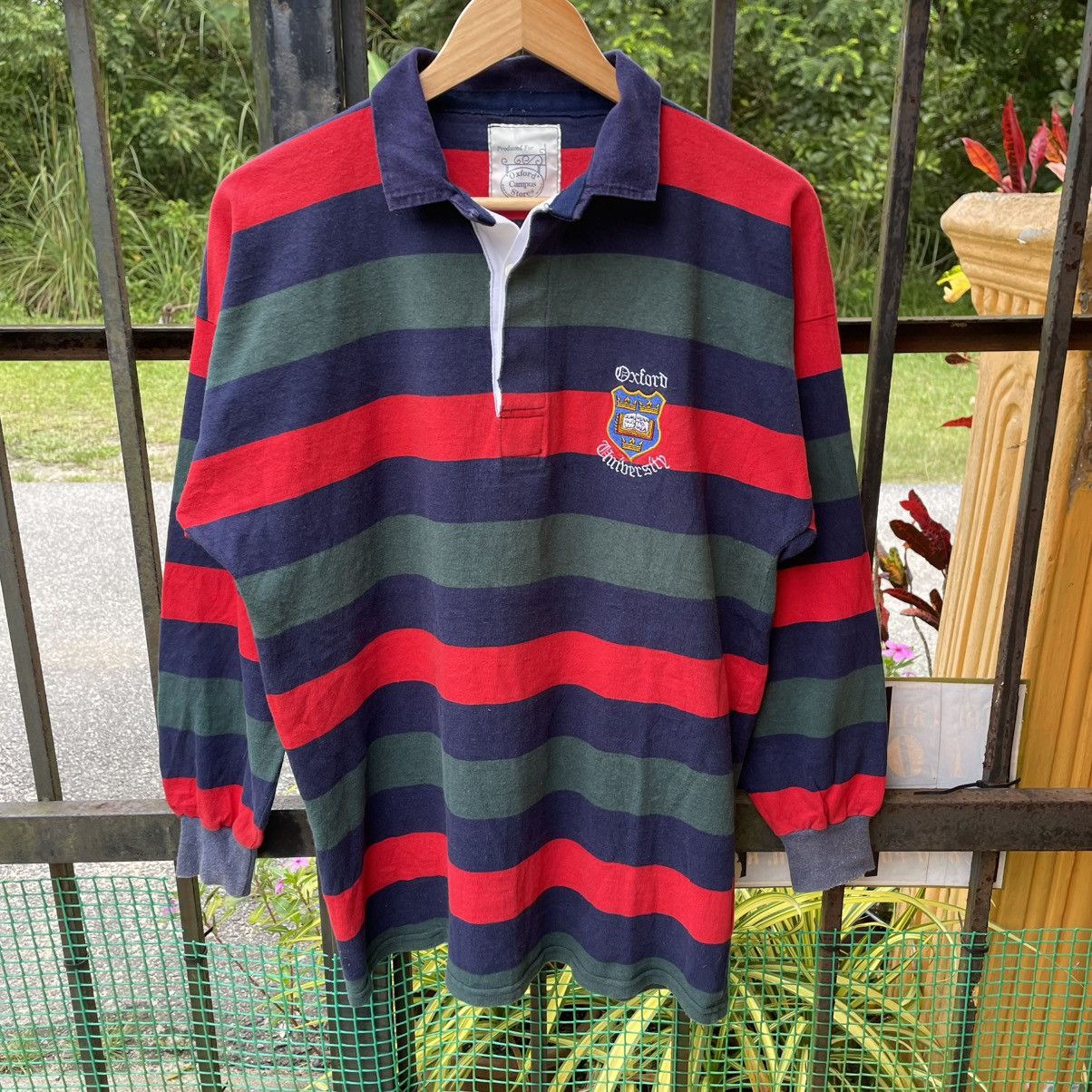 Vintage 🔥Vintage Oxford University Multicolour Striped Rugby Shirts Size US L / EU 52-54 / 3 - 5 Thumbnail