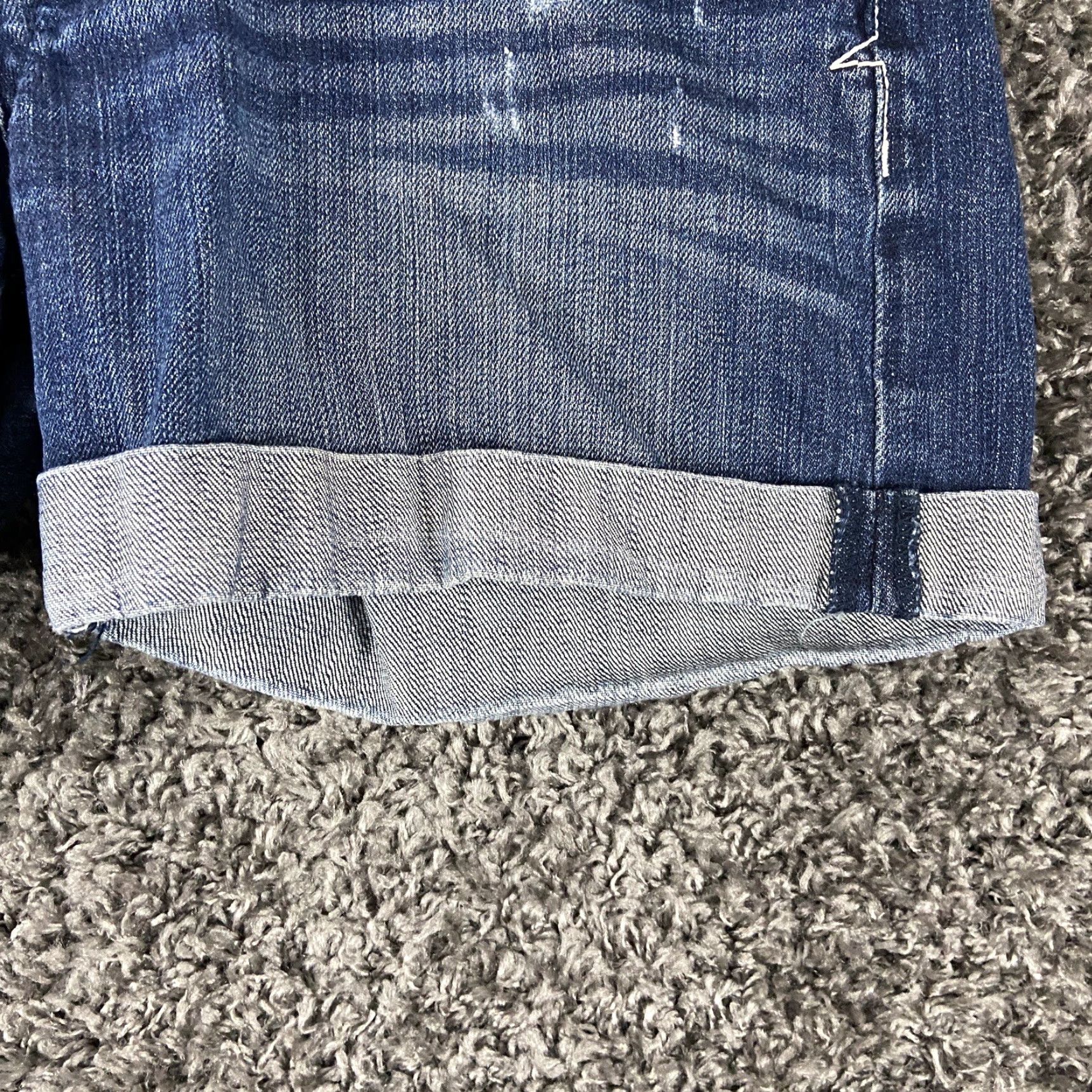Vintage Aéropostale Distressed Shorts Women’s 7/8 Blue Cut-Off Womens Size 28" / US 6 / IT 42 - 2 Thumbnail