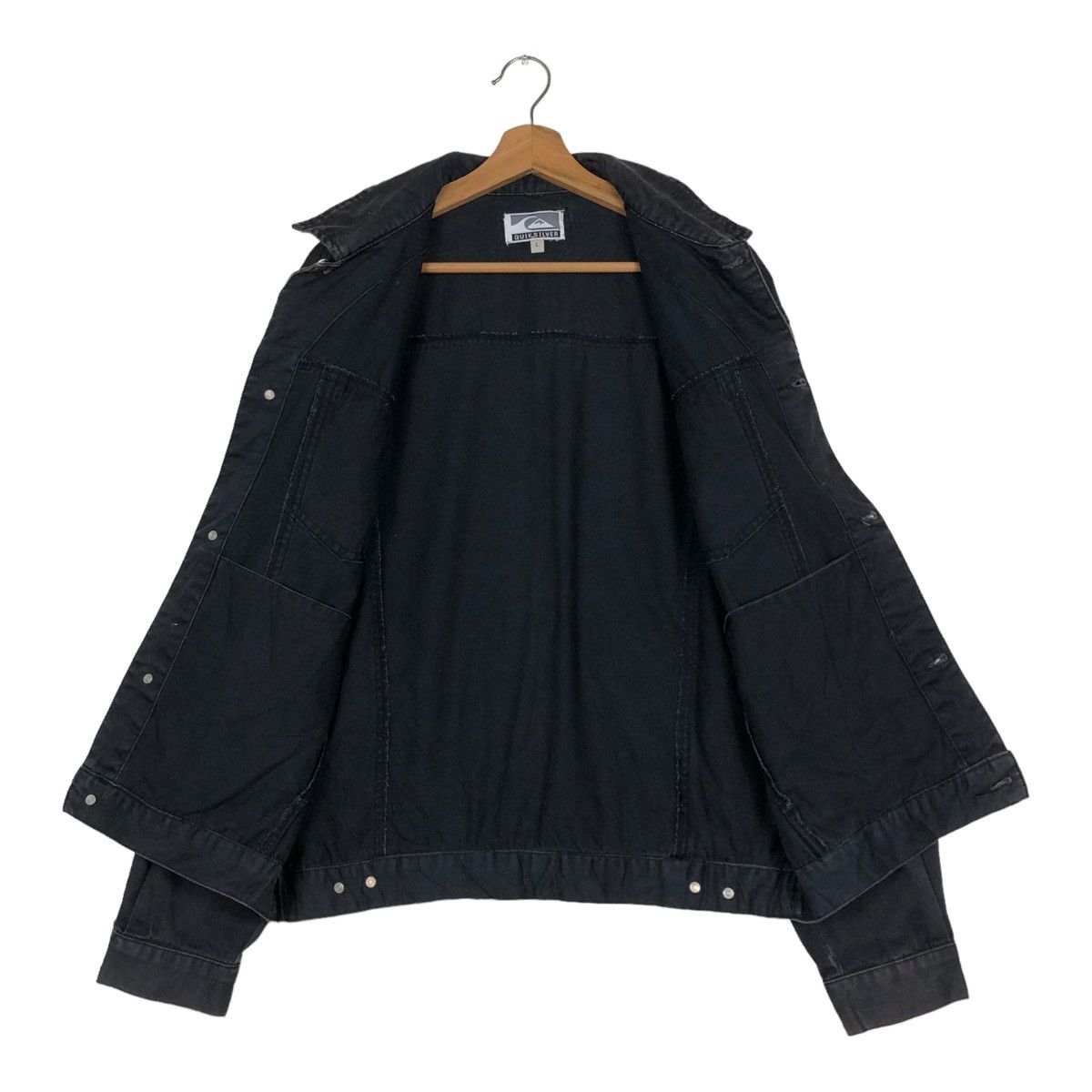 Quiksilver 🔥VINTAGE 90’s CROPPED BIKER JACKET QUICKSILVER CARGO Size US L / EU 52-54 / 3 - 13 Thumbnail