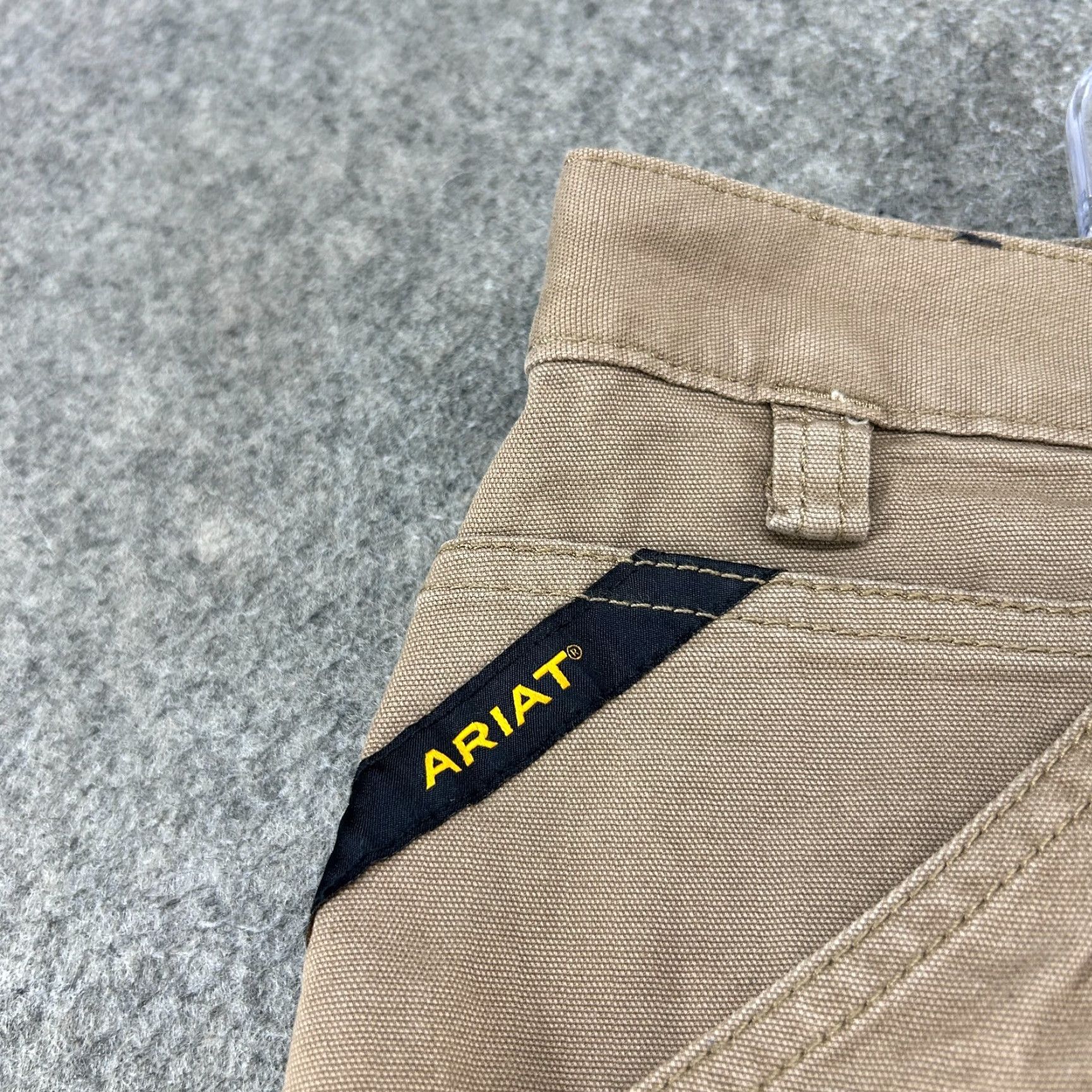 Ariat Ariat Rebar M4 Shorts Mens 42 Brown Relaxed Fit Cargo Pockets Solid Size US 30 / EU 46 - 2 Thumbnail