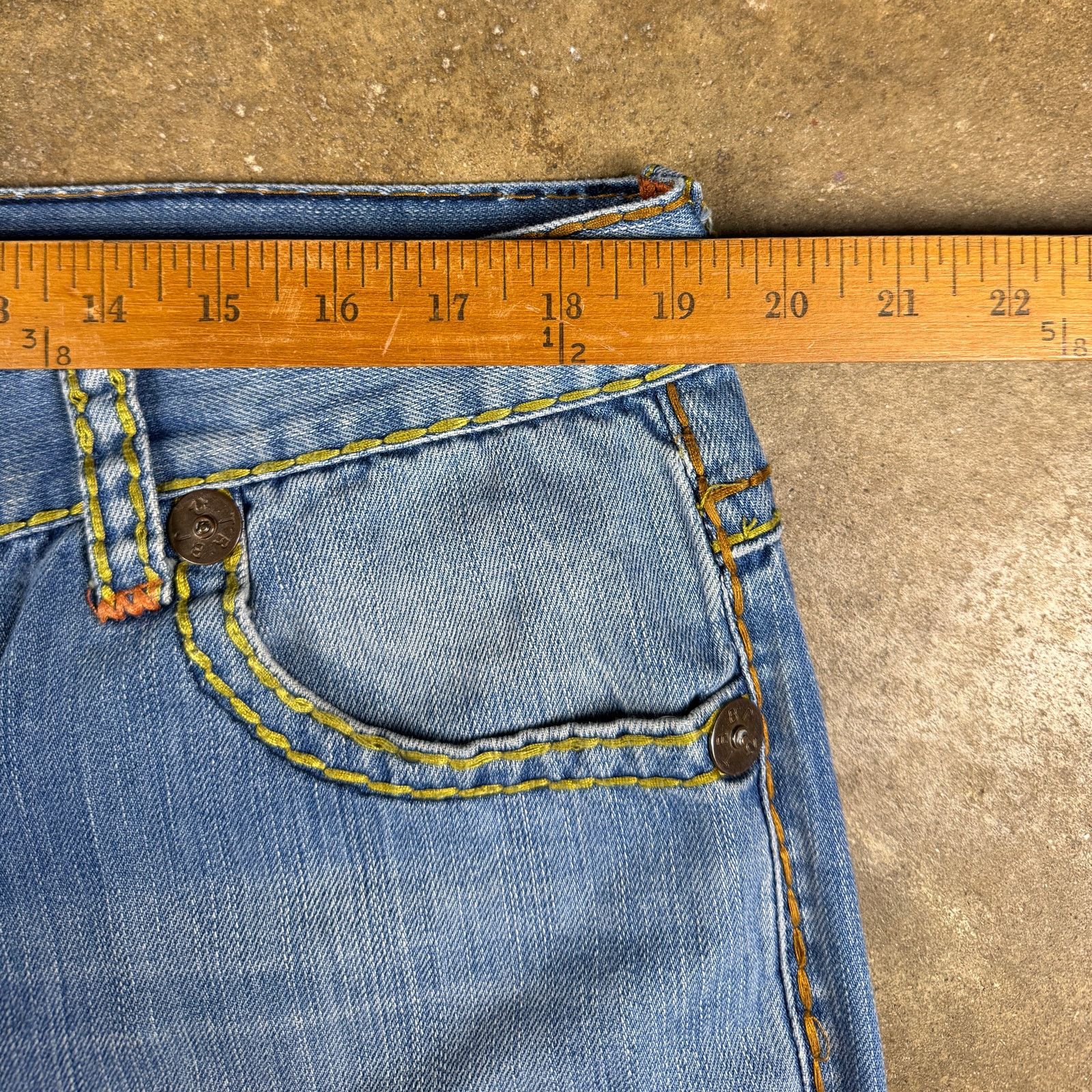 True Religion True Religion Jeans Men’s 40 Rainbow Stitch Straight Leg Size US 39 - 14 Thumbnail