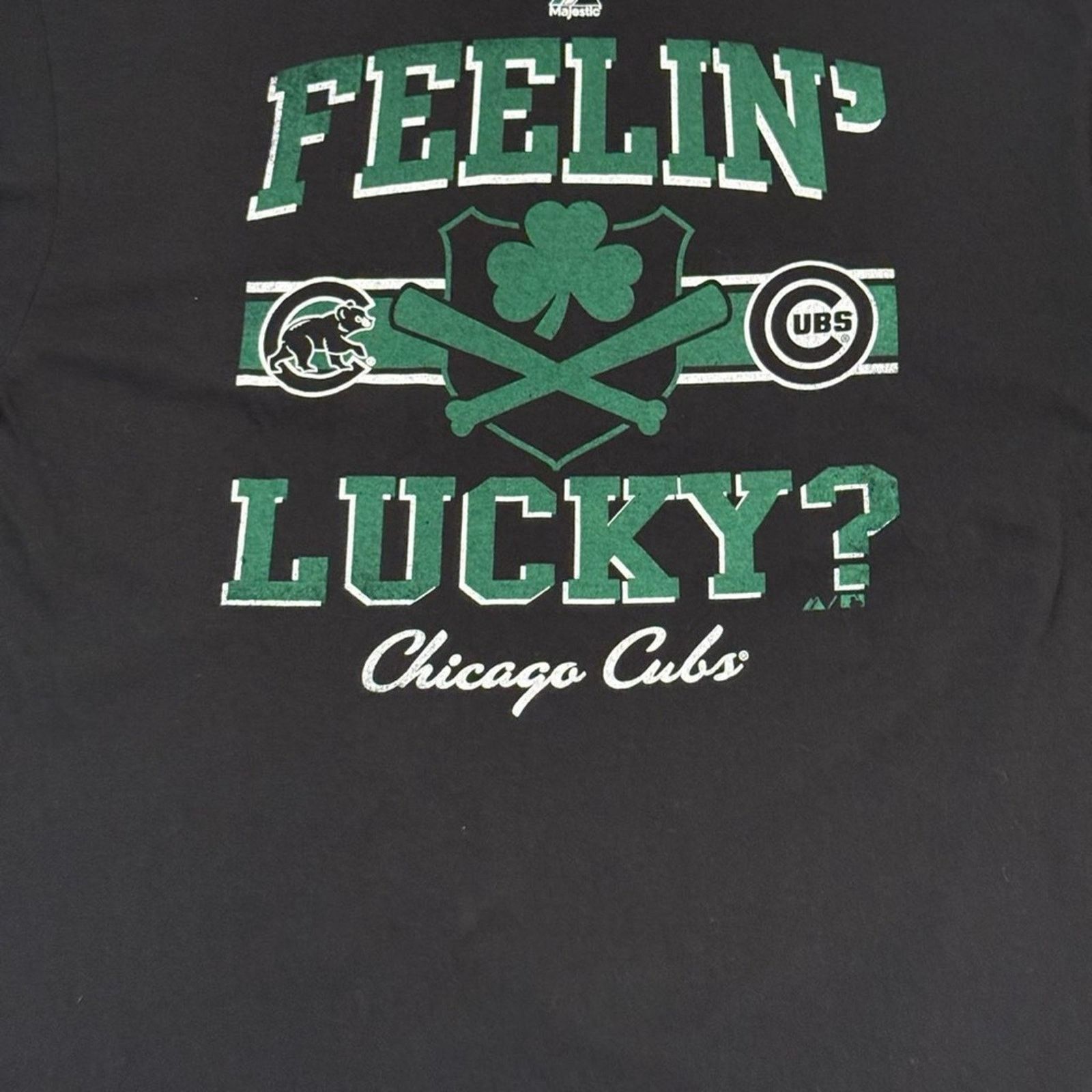 Majestic Majestic Chicago Cubs Feelin’ Lucky T-Shirt Size XL MLB Size US XL / EU 56 / 4 - 6 Thumbnail