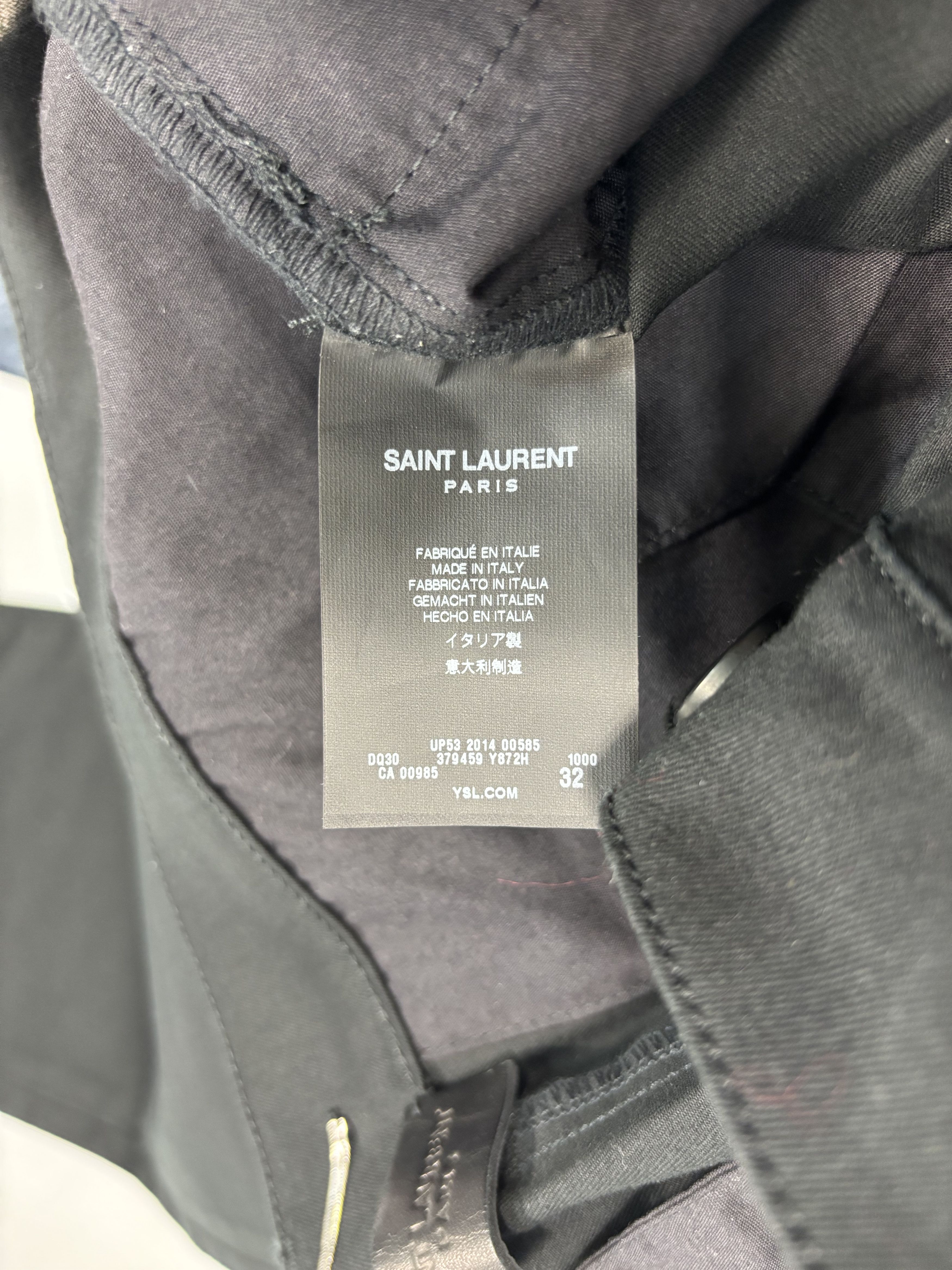 Saint Laurent Paris Saint Laurent Black Pants Size US 32 / EU 48 - 4 Thumbnail