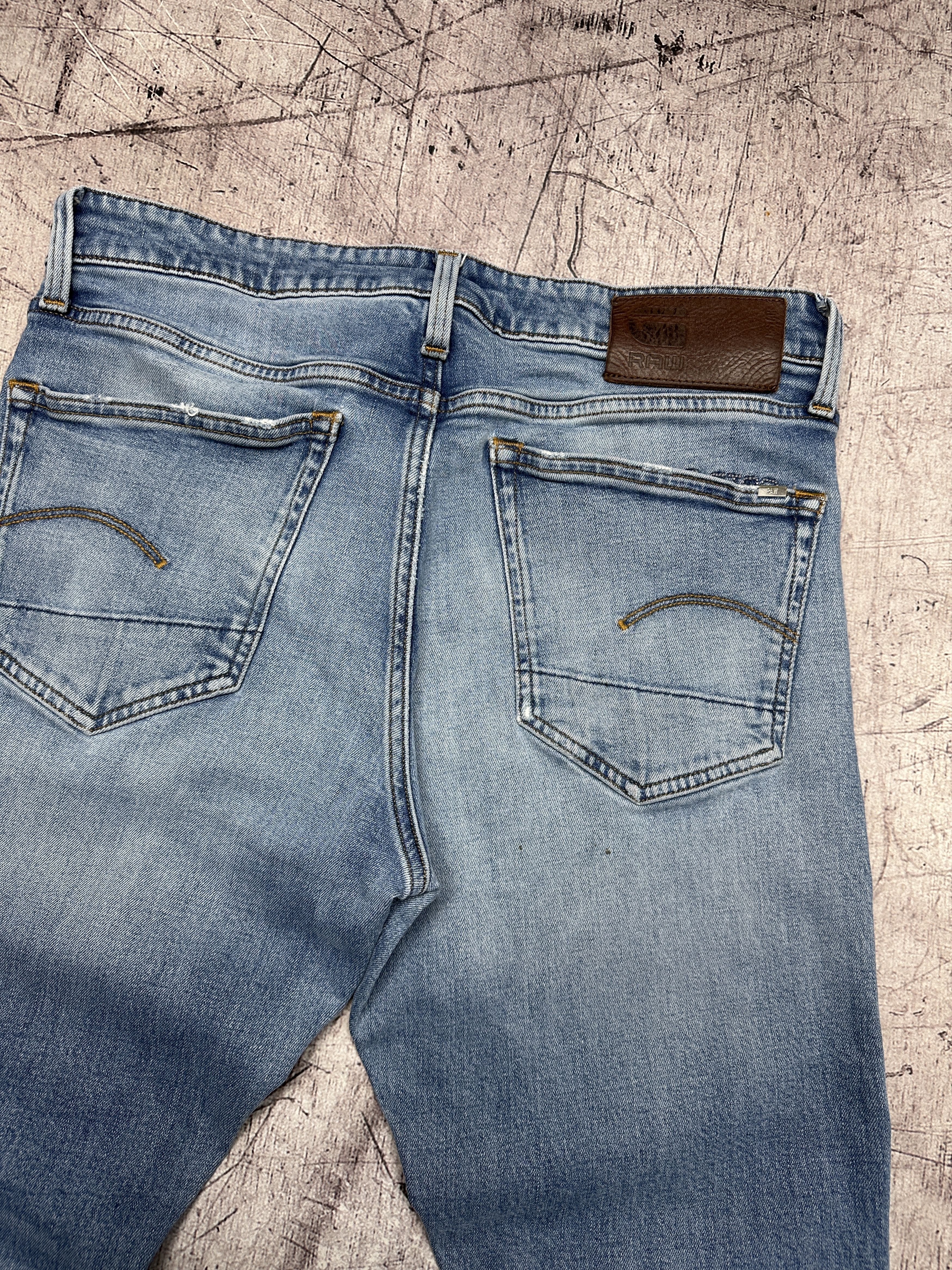 G-Star G Star Raw 3301 Straight Tapered Mens Denim Pants Jeans Size US 32 / EU 48 - 7 Thumbnail