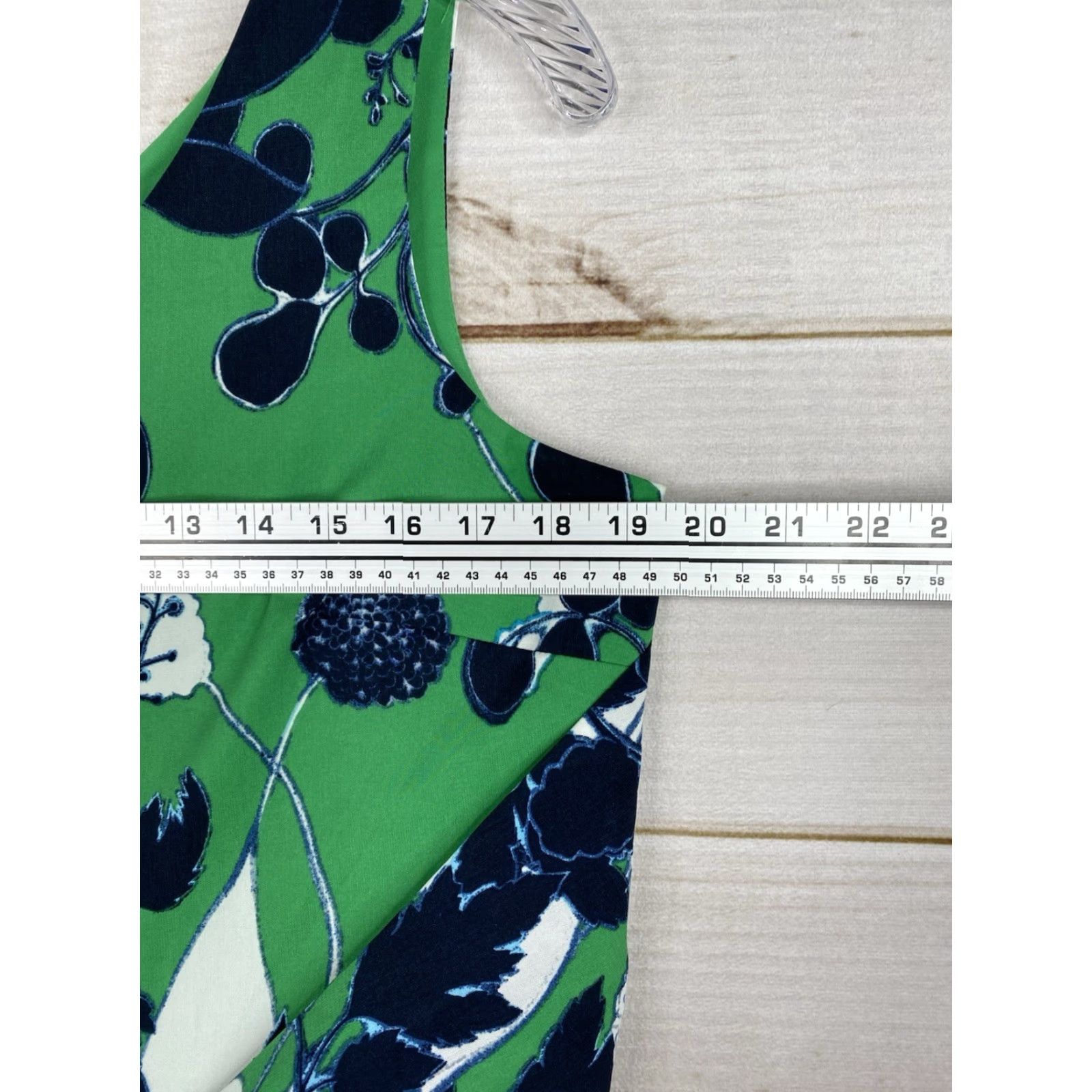 Coldwater Creek VINTAGE Coldwater Creek Maxi Dress Green Floral Classic Tie Waist V Neck Sleeveless Lined Size 10 Women's Boho Size L / US 10 / IT 46 - 4 Thumbnail