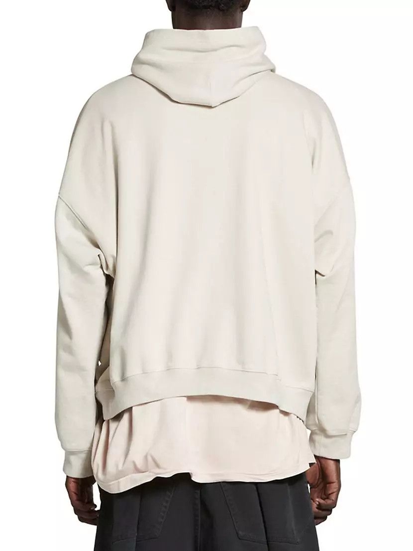 Balenciaga o1mt1gz0824 Cities Paris Hoodie Oversized in Light Beige Size US M / EU 48-50 / 2 - 2 Thumbnail