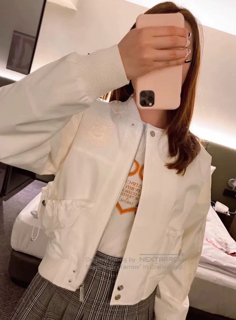 Hermes Hermes Color Block Logo Embroidered Collar Long Sleeve Jac Size XXS / US 00 / IT 34 - 9 Thumbnail