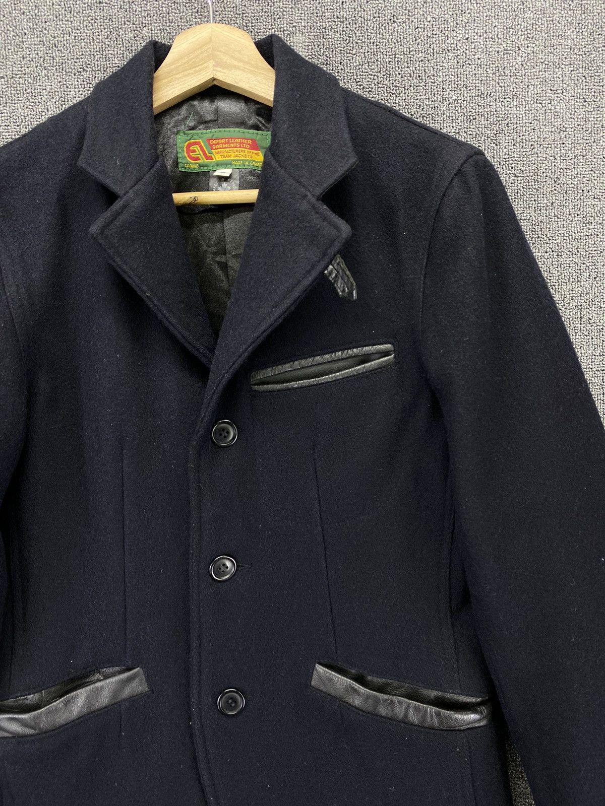 Vintage Vintage Export Leather Garments Wool Jacket Size S / US 4 / IT 40 - 6 Thumbnail