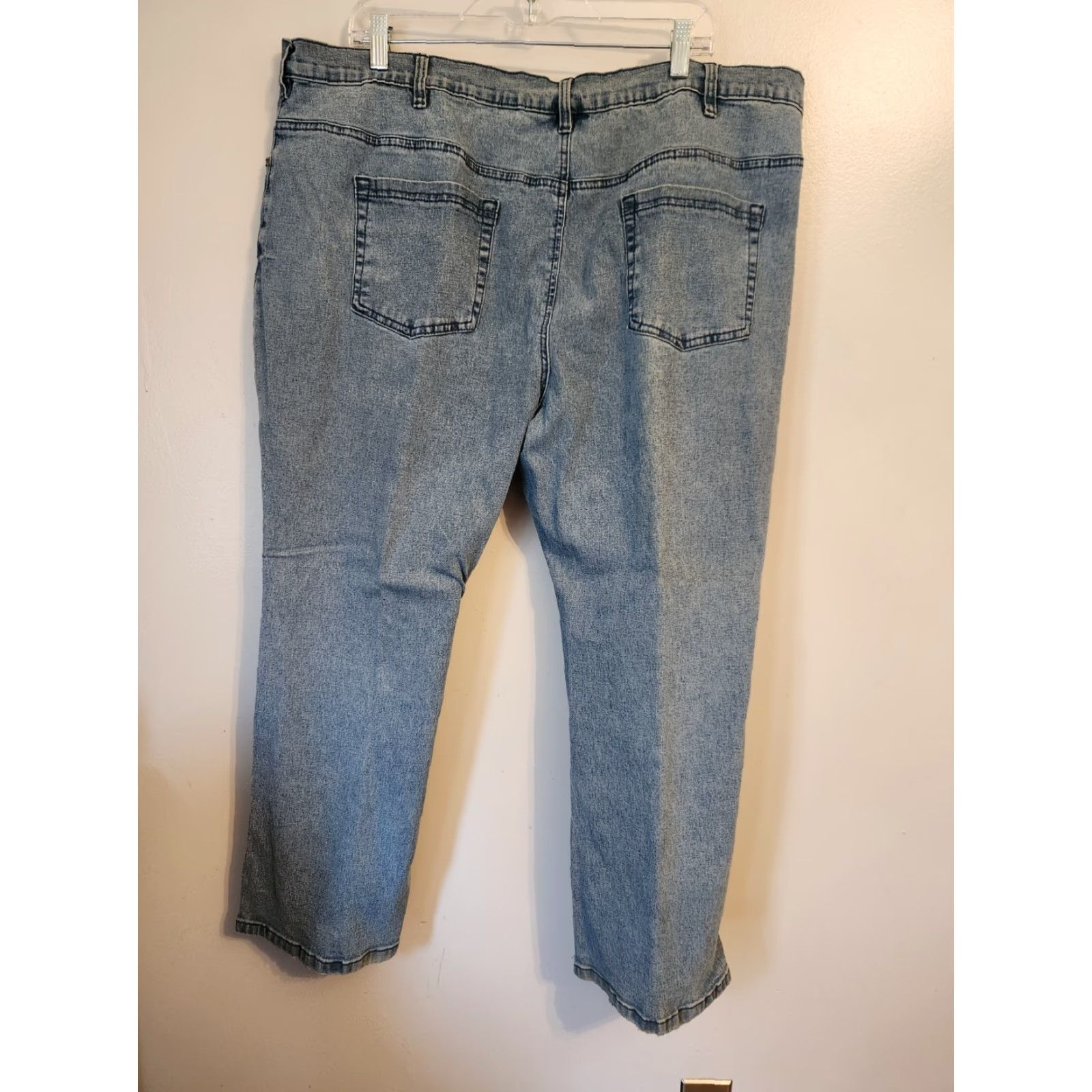 Vintage VINTAGE DG2 Diane Gilman Blue Embellished Shiny Bootcut Jeans 22W Petite Womens Jeans Boots Female Girls Mens Size 40" / US 18 - 6 Thumbnail