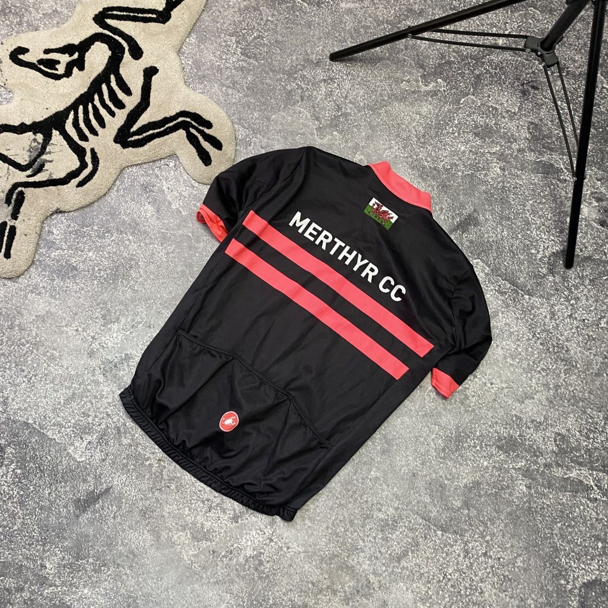 Vintage Mens Castelli Big logo cycling sports black y2k hersey tee Size US XL / EU 56 / 4 - 10 Thumbnail