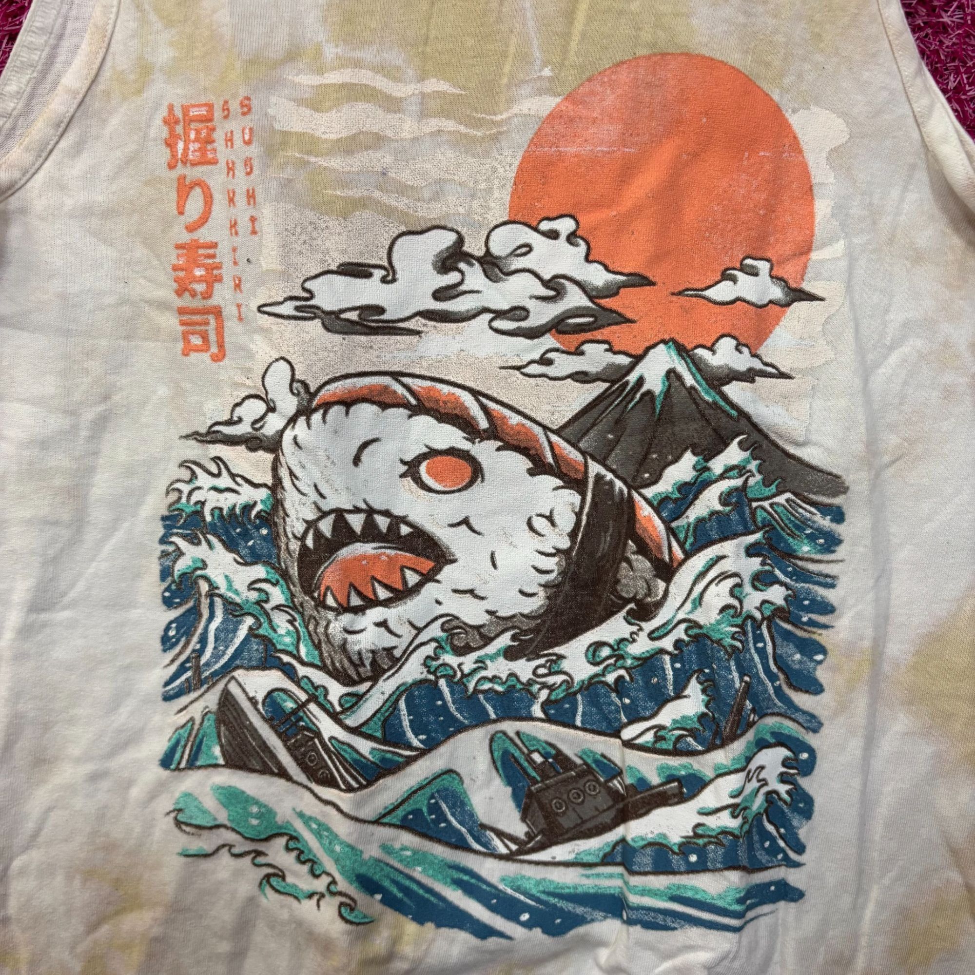 Hot Topic Sharkiri Sushi Cute Shark Sushi Tie Dye Tank Small Size US S / EU 44-46 / 1 - 2 Thumbnail