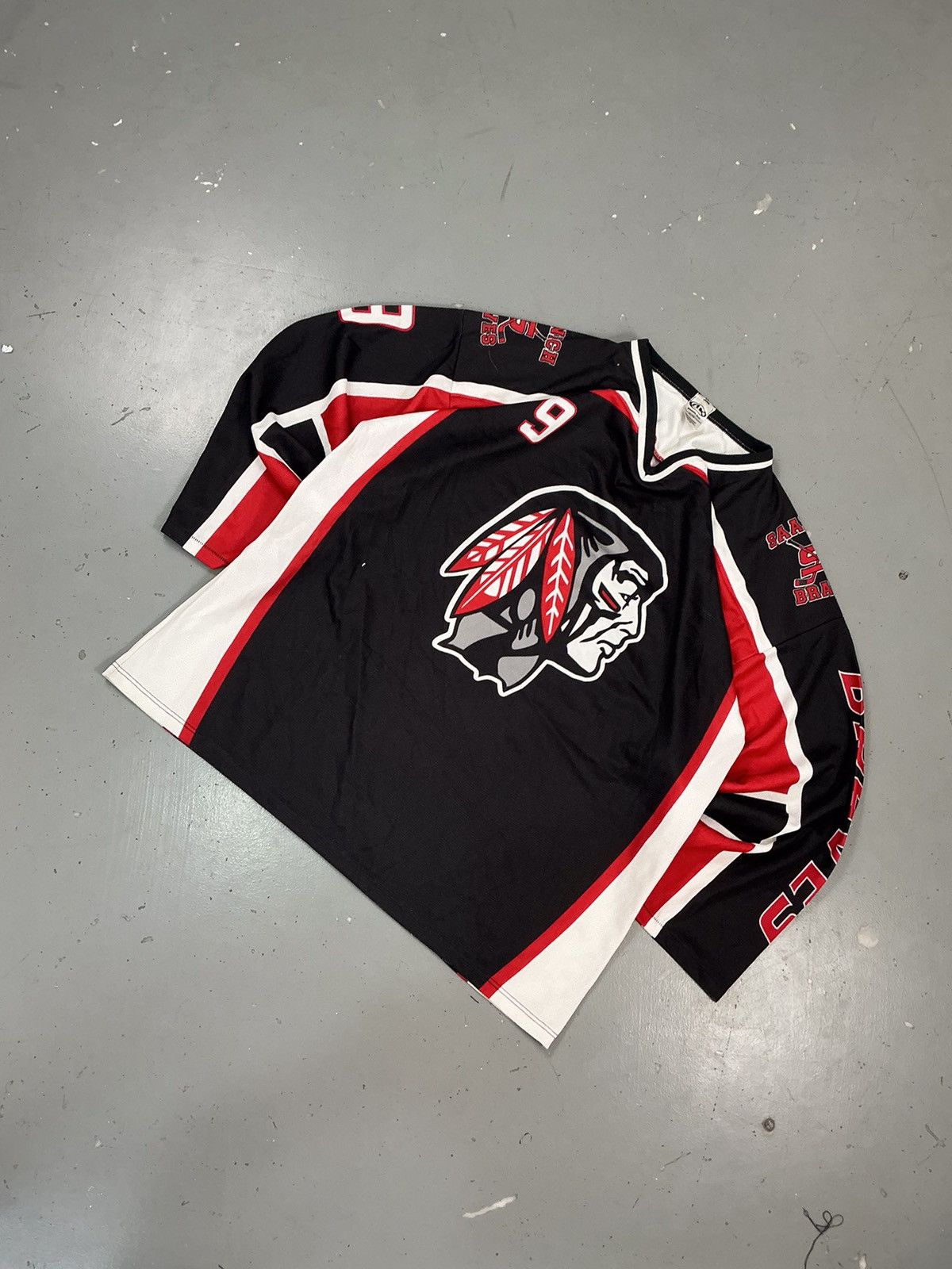 Vintage Vintage athletic knit hockey jersey Size US L / EU 52-54 / 3 - 3 Thumbnail
