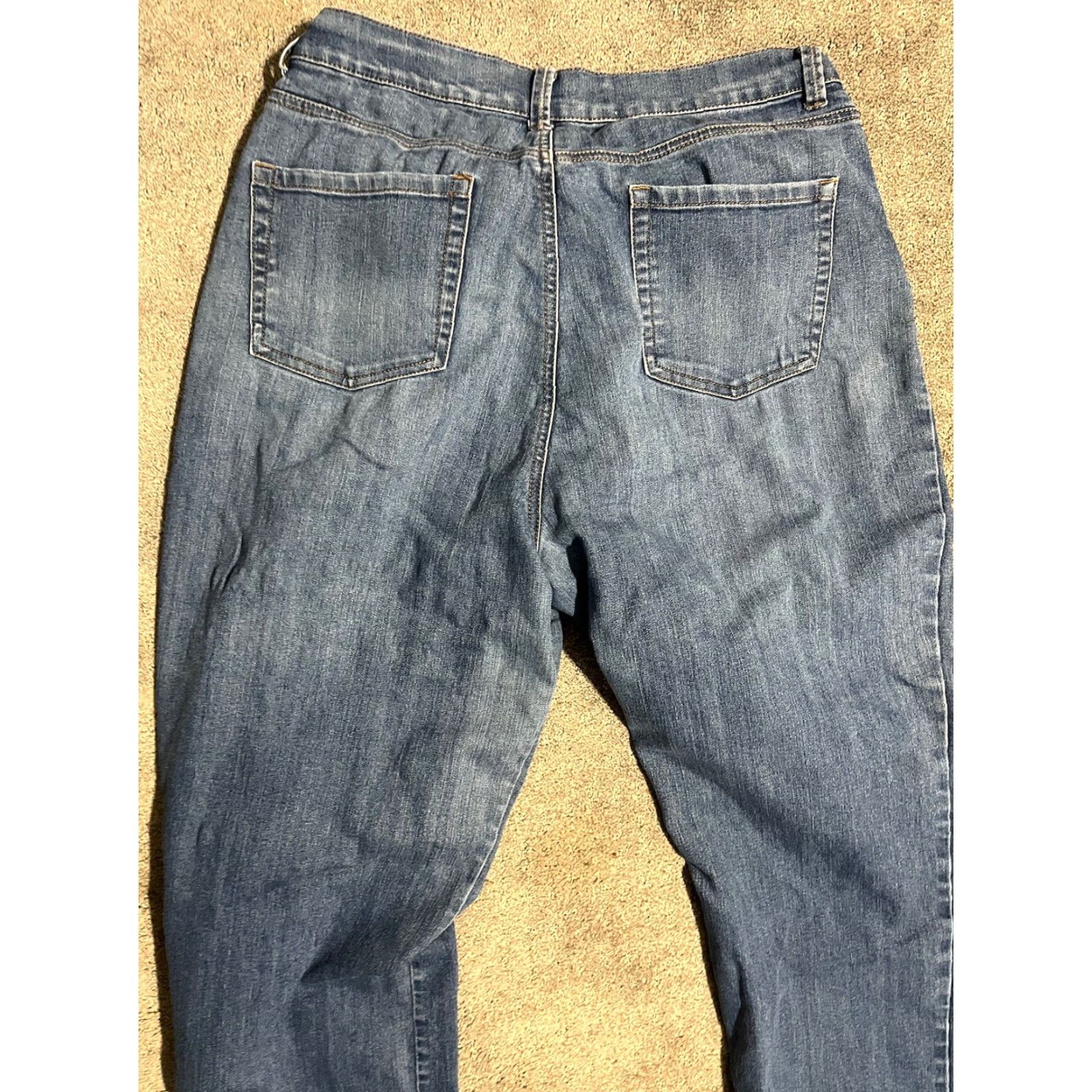 Gloria Vanderbilt Gloria Vanderbilt Amanda Jeans Straight Denim Size 16 Women Inseam 31 Blue Mid Rise Regular Fit Size 38" / US 16 / IT 52 - 4 Thumbnail