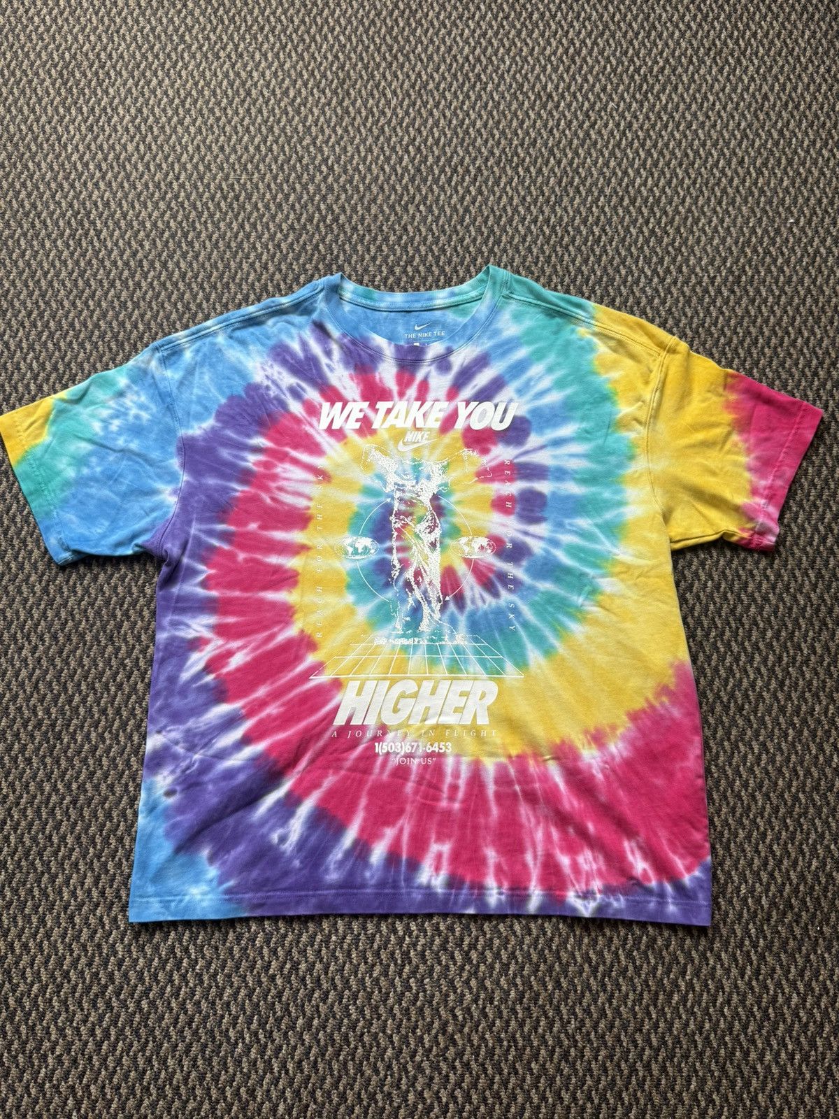 Nike Nike Tie Dye “We Take You Higher” Tee Size US L / EU 52-54 / 3 - 1 Thumbnail
