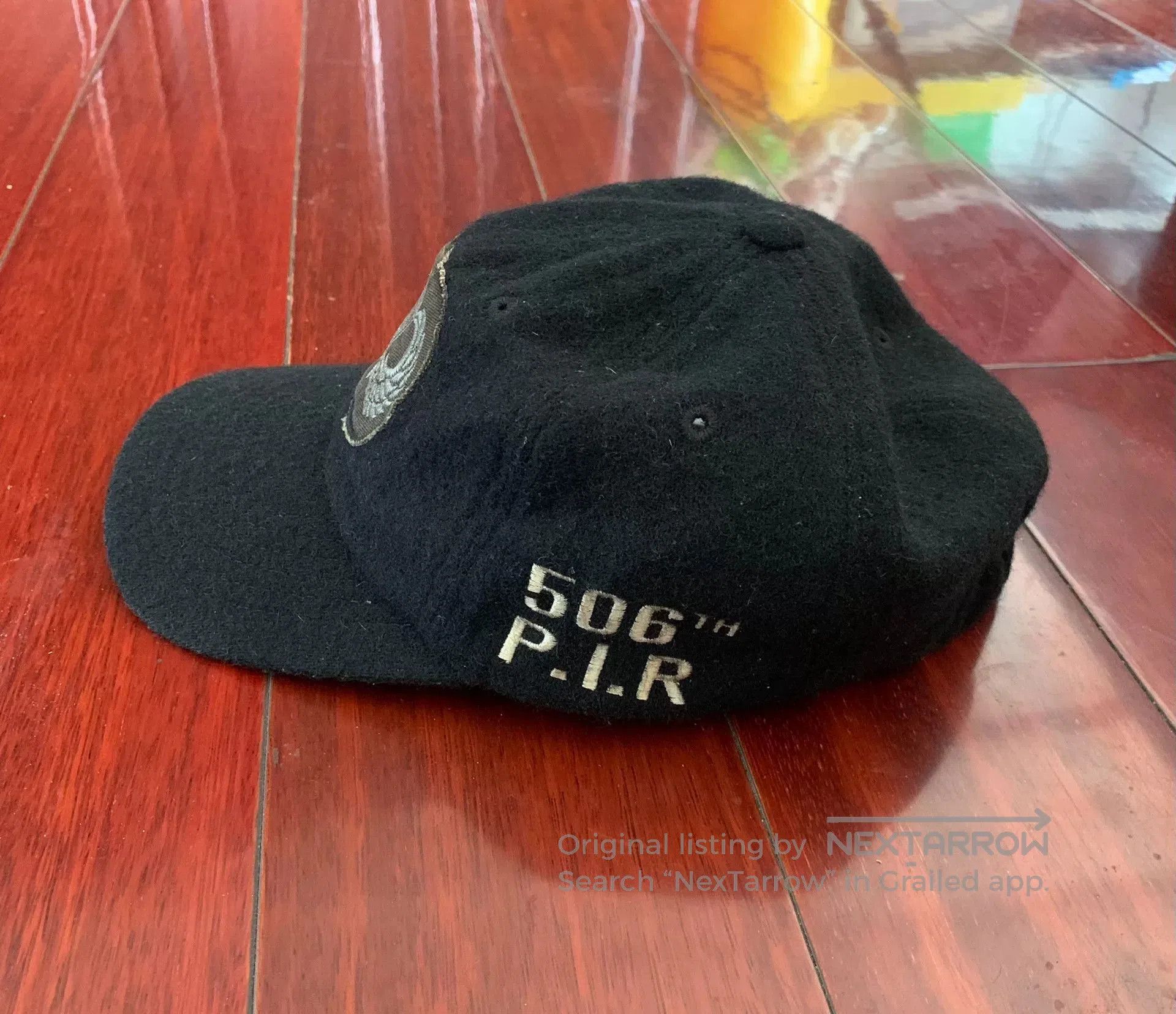 The Real McCoy's The Real McCoy Black Wool Cap. Size ONE SIZE - 2 Thumbnail