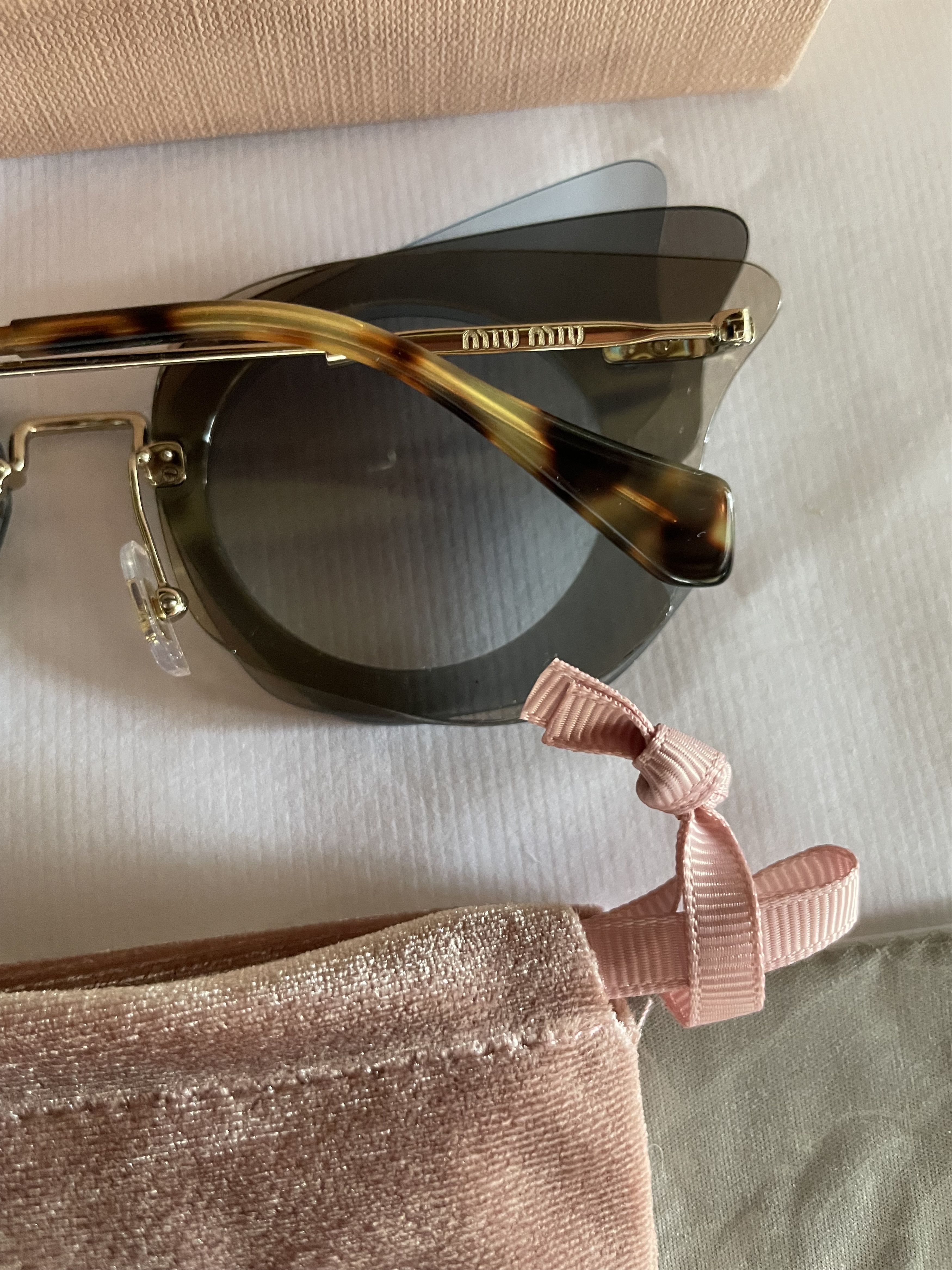 Miu Miu Miu Miu SMU O2S VA0-0A7 Womens Sunglasses MU02SS Size ONE SIZE - 7 Thumbnail