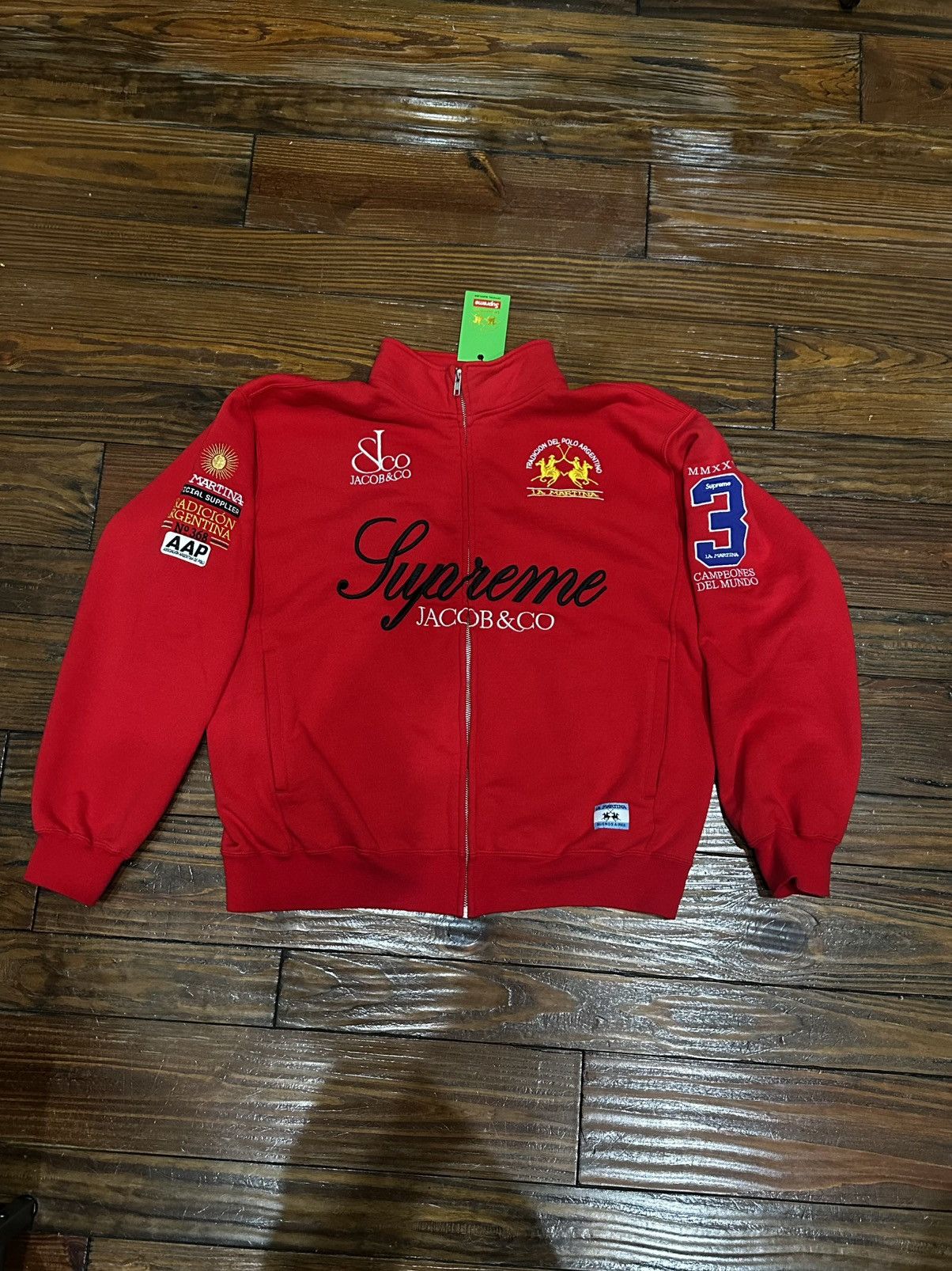 Supreme Supreme x La Martina x Jacob & Co Zip Up Sweatshirt | Grailed