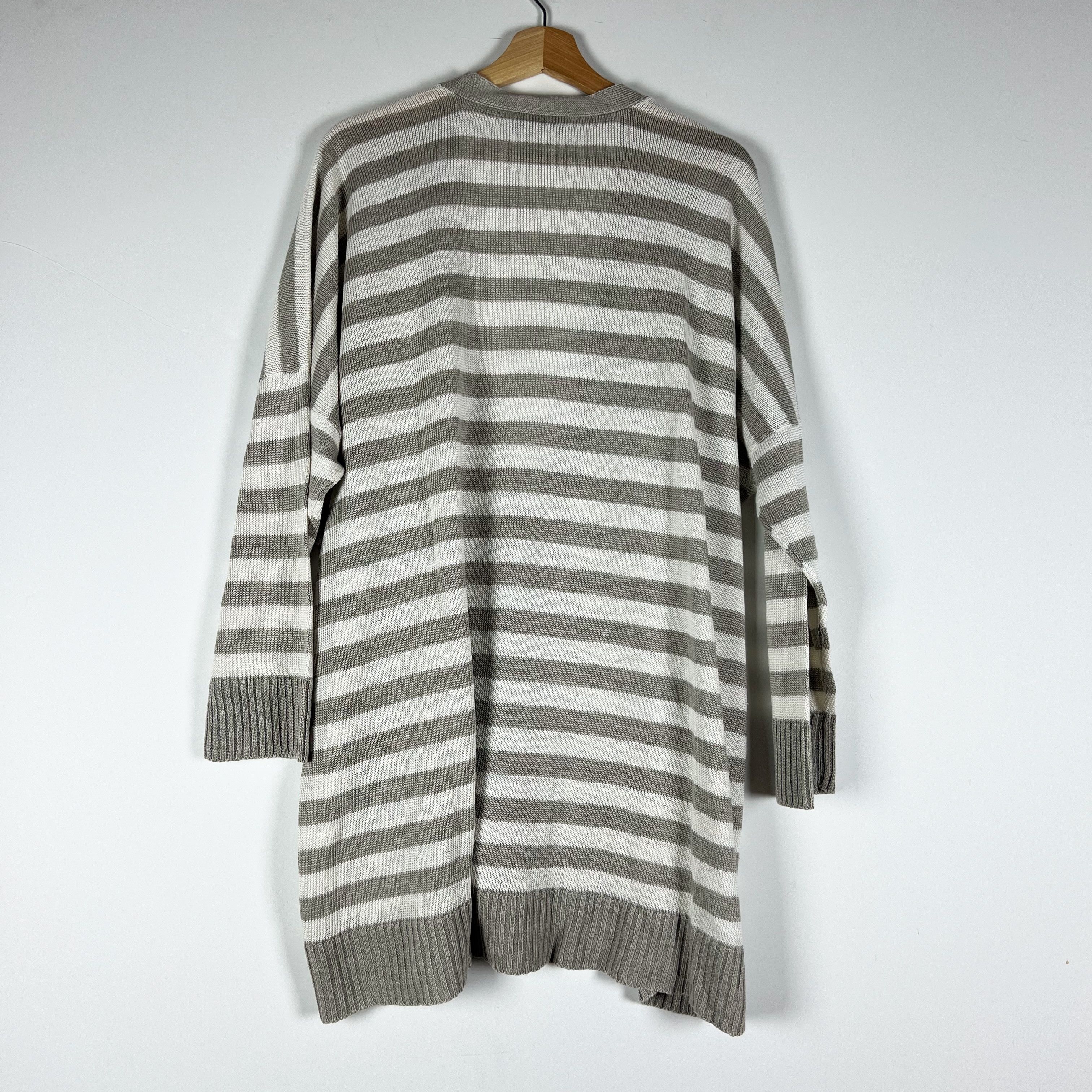 eskandar Eskandar Linen Knit Stretch V Neck Button Size ONE SIZE - 4 Thumbnail