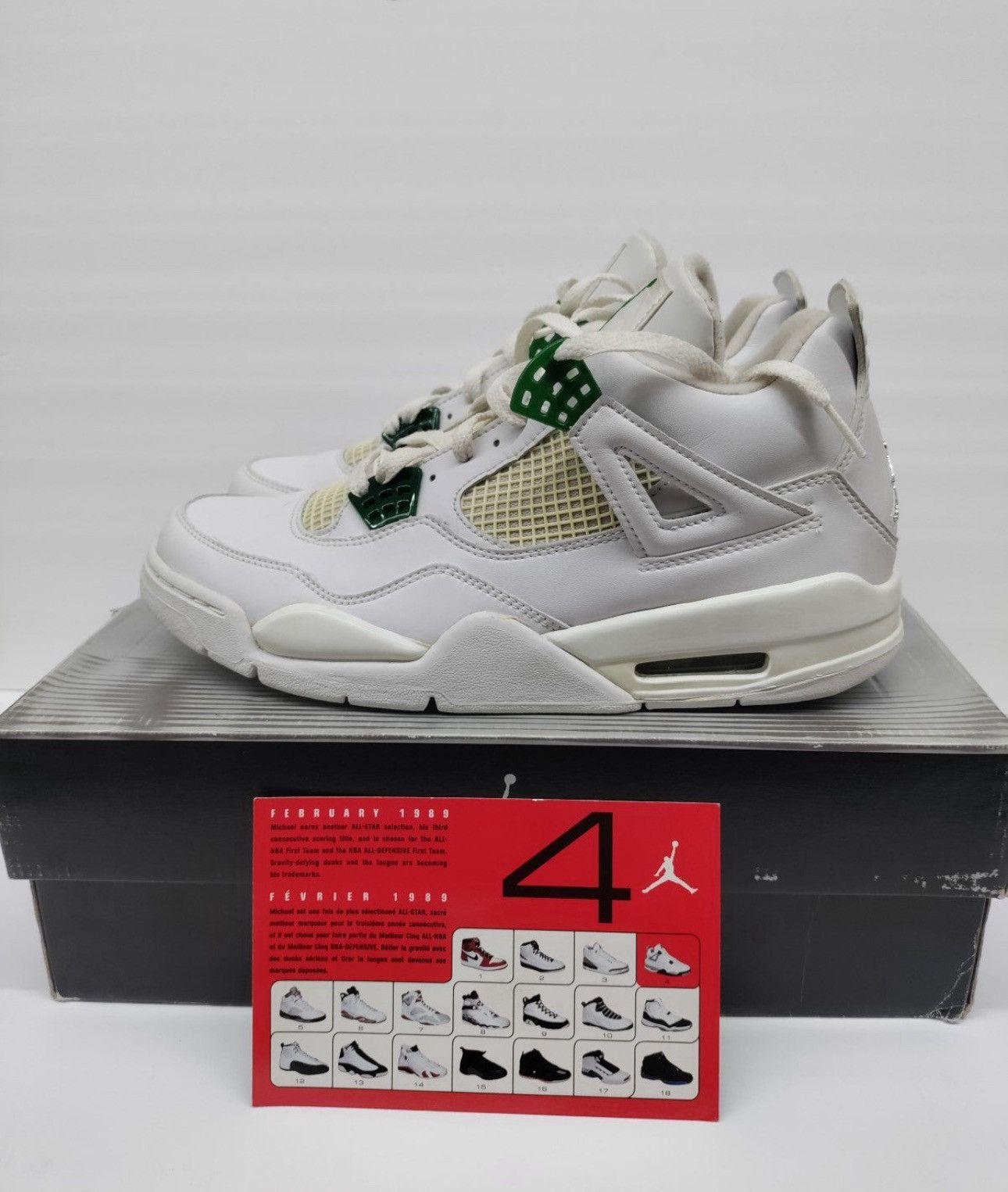 Jordan Brand Nike Air Jordan 4 IV Retro Classic Green 2004 Size US 9 / EU 42 - 1 Thumbnail