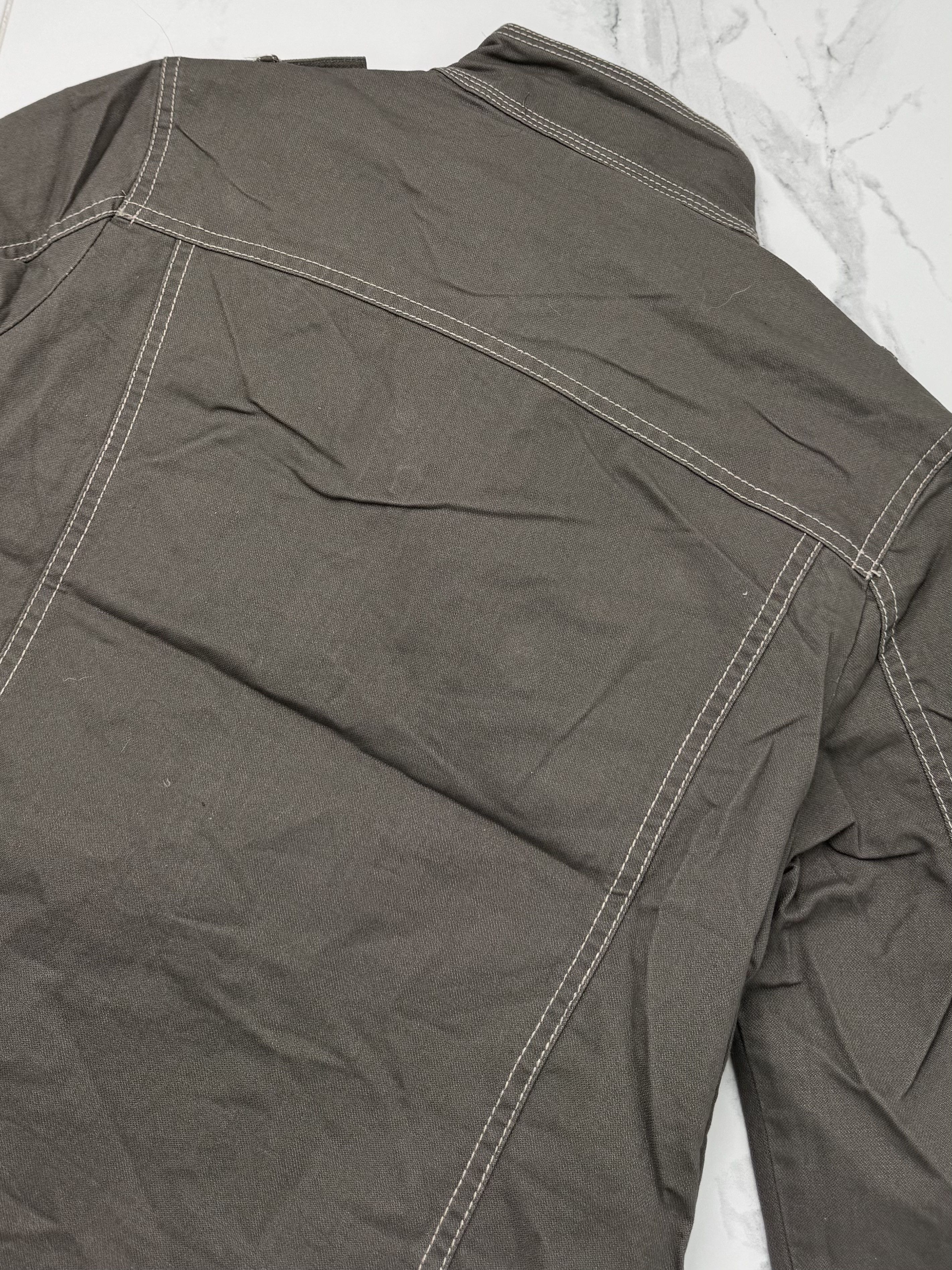 Vintage Women Grey Utility Jacket Y2K Vintage Military Style Coat Size S / US 4 / IT 40 - 8 Thumbnail
