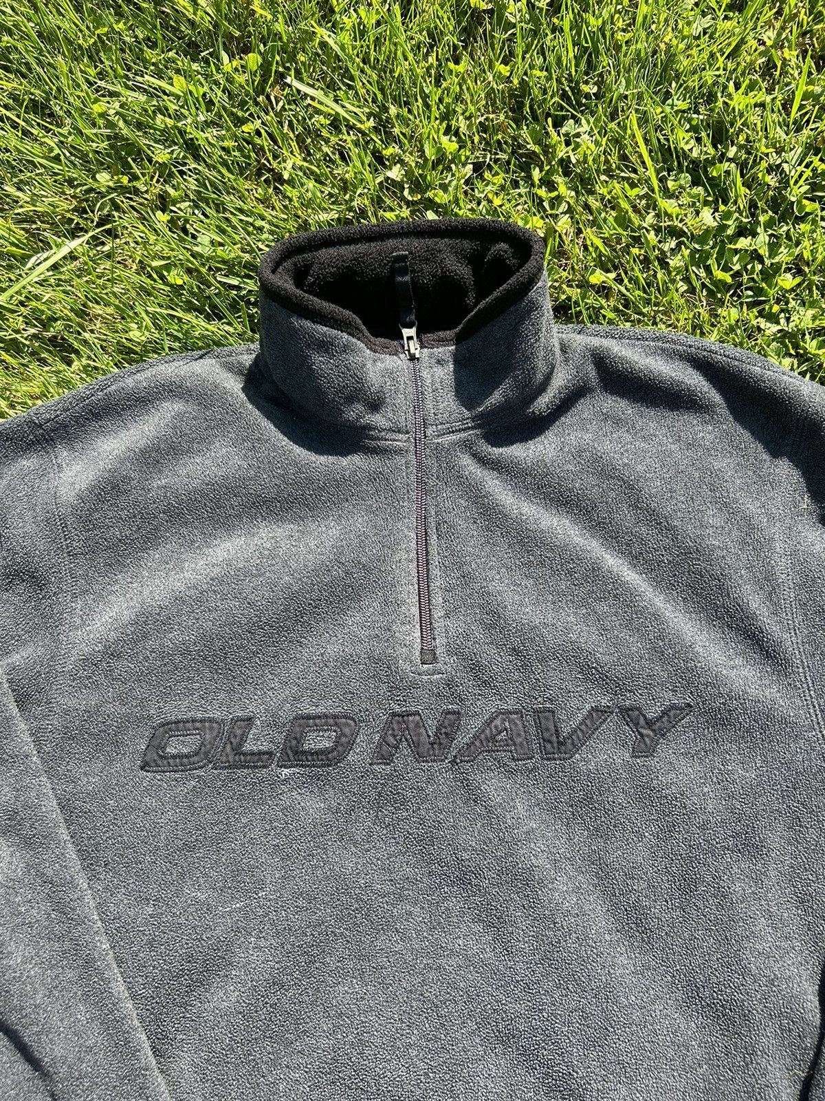 Old Navy × Vintage Old Navy Fleece Quarter Zip Size US XL / EU 56 / 4 - 2 Thumbnail