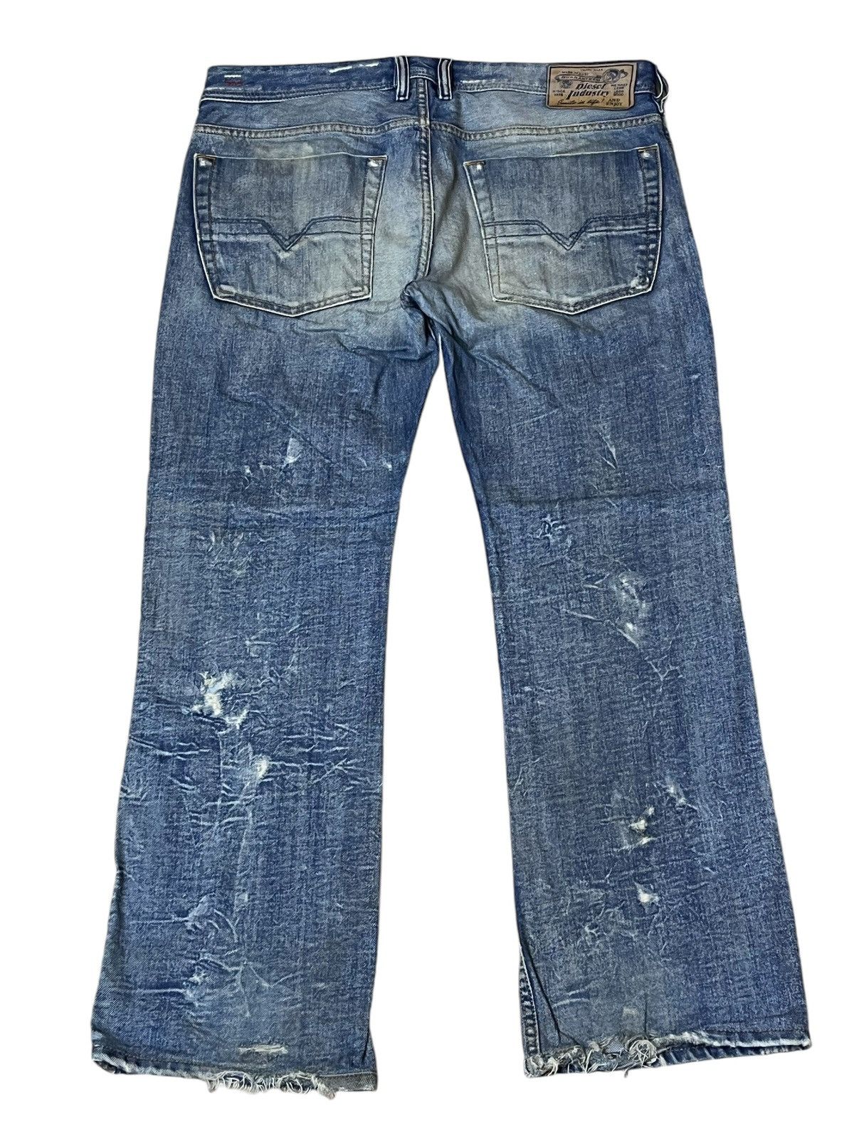 Diesel SICK🔥DIESEL LTD ZATINY MUD DISTRESSED MADE IN ITALY JEANS Size US 35 - 2 Thumbnail