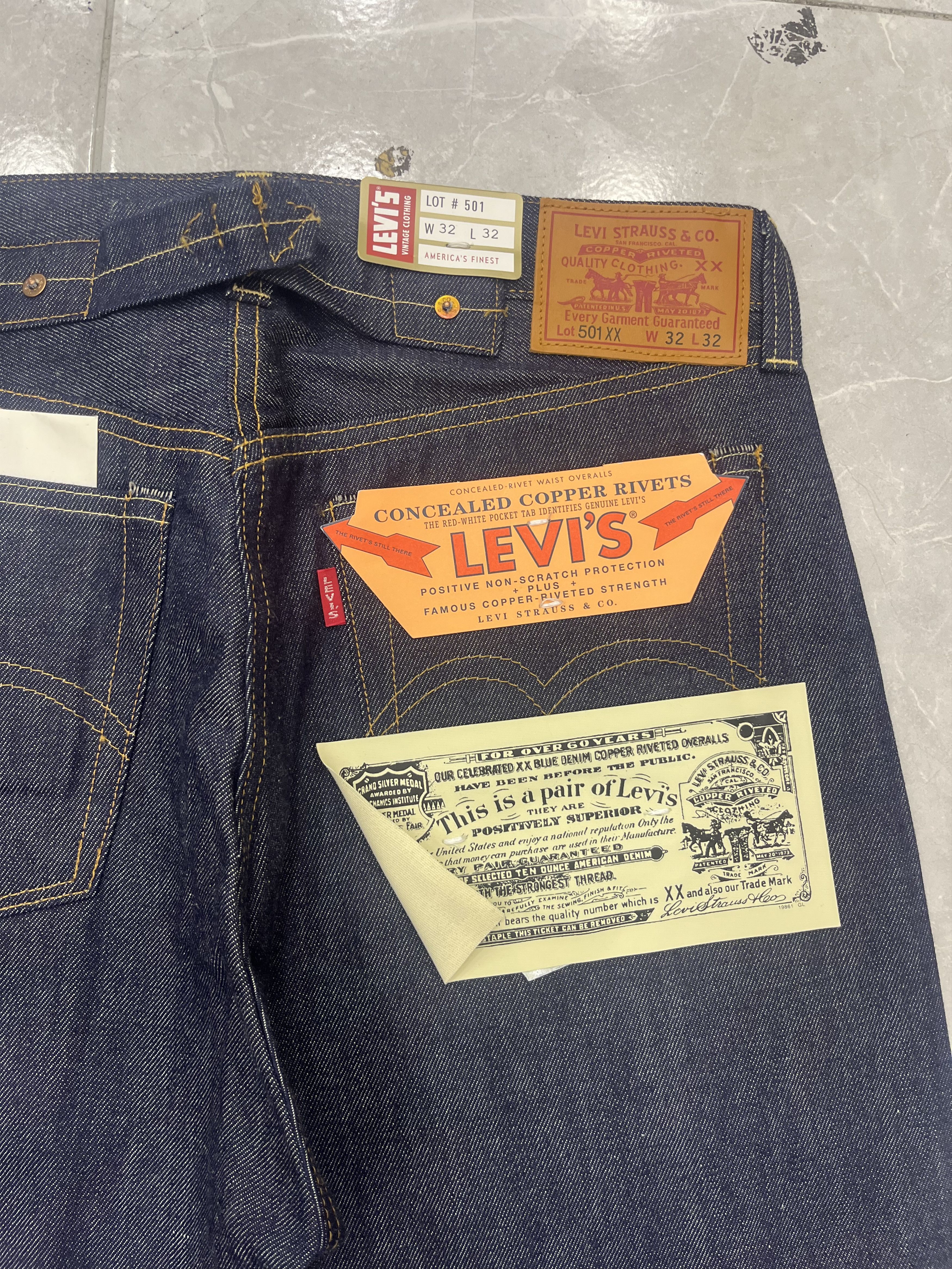 Levi's Vintage Clothing Levis 1937 vintage clothing jean Size US 32 / EU 48 - 3 Thumbnail