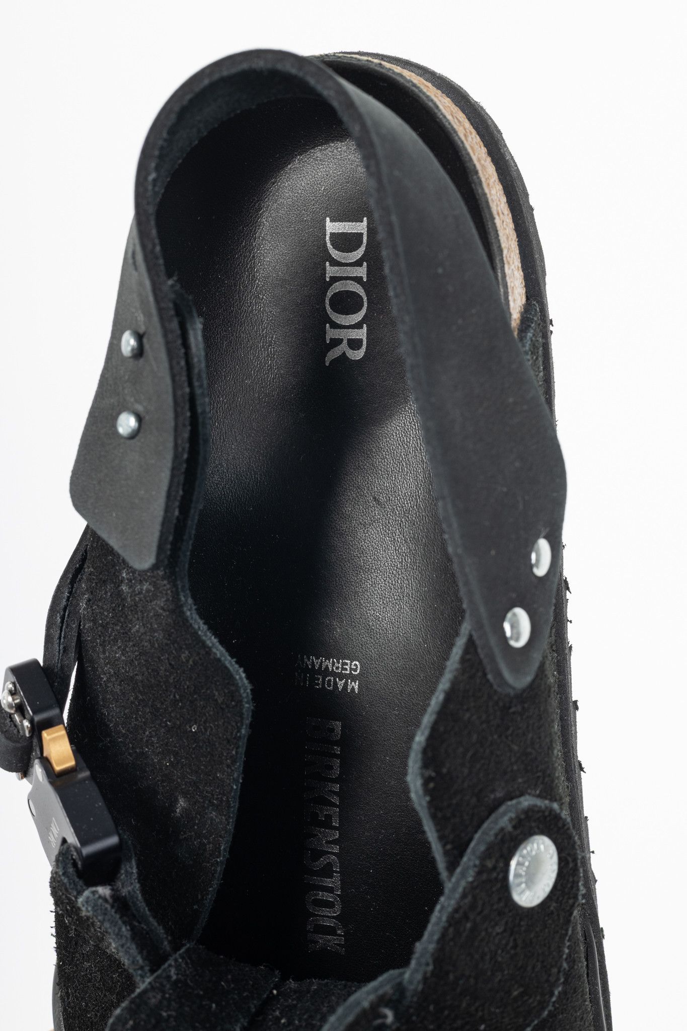 Birkenstock × Dior Dior x Birkenstock Tokio Nubuck Calfskin Leather Slippers Size US 11 / EU 44 - 10 Thumbnail