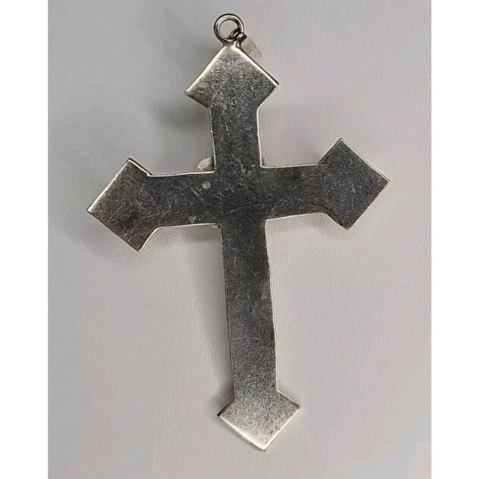 Other Silver 925 Cross Crucifex Pendant Charm Rose Size ONE SIZE - 4 Thumbnail