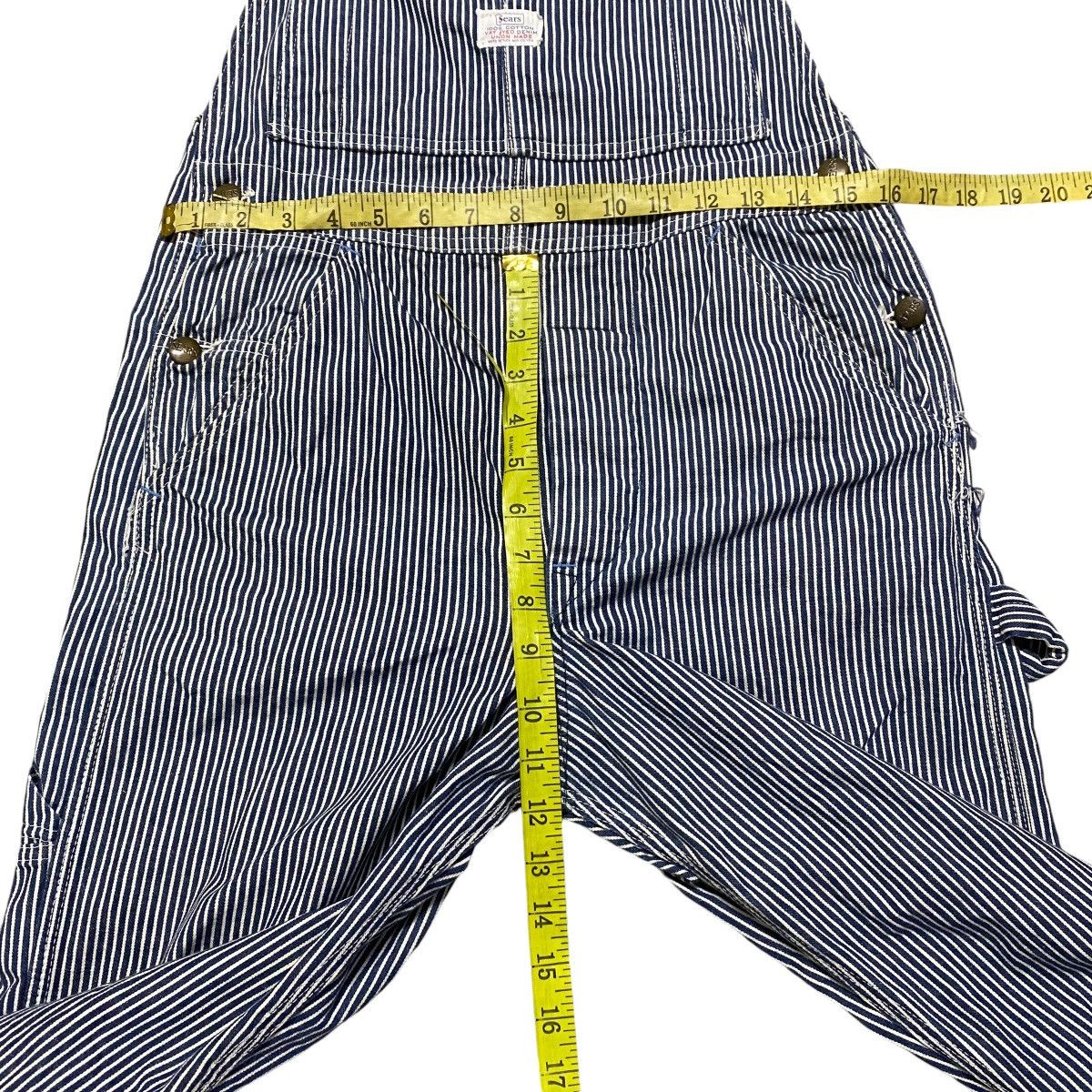 Sears Vintage 60s Sears Roebuck Overall Hickory Striped Size US 32 / EU 48 - 15 Thumbnail