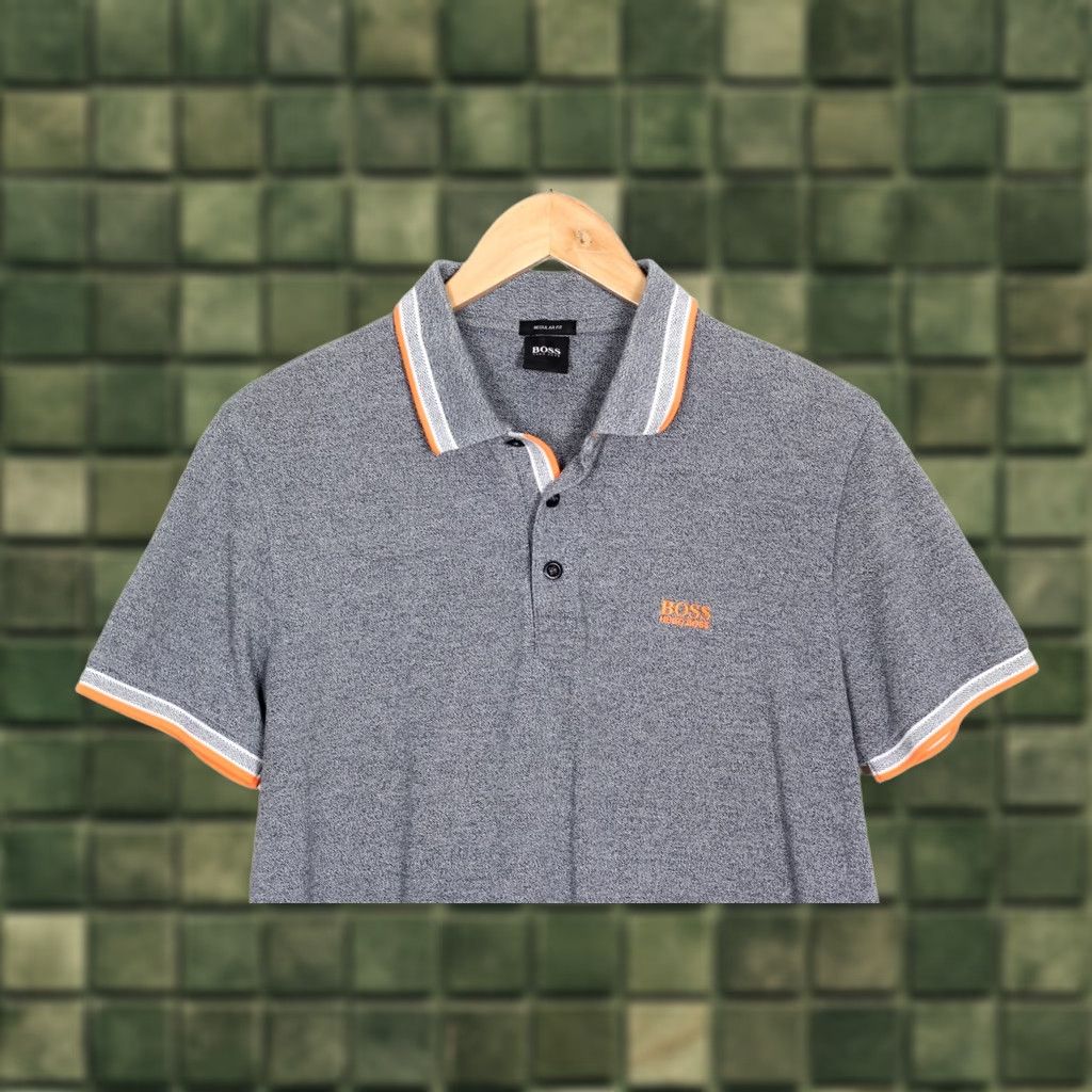 Hugo Boss HUGO BOSS Paddy Polo Shirt Men L Regular Short Sleeve Blue VR3765 Size US L / EU 52-54 / 3 - 1 Thumbnail