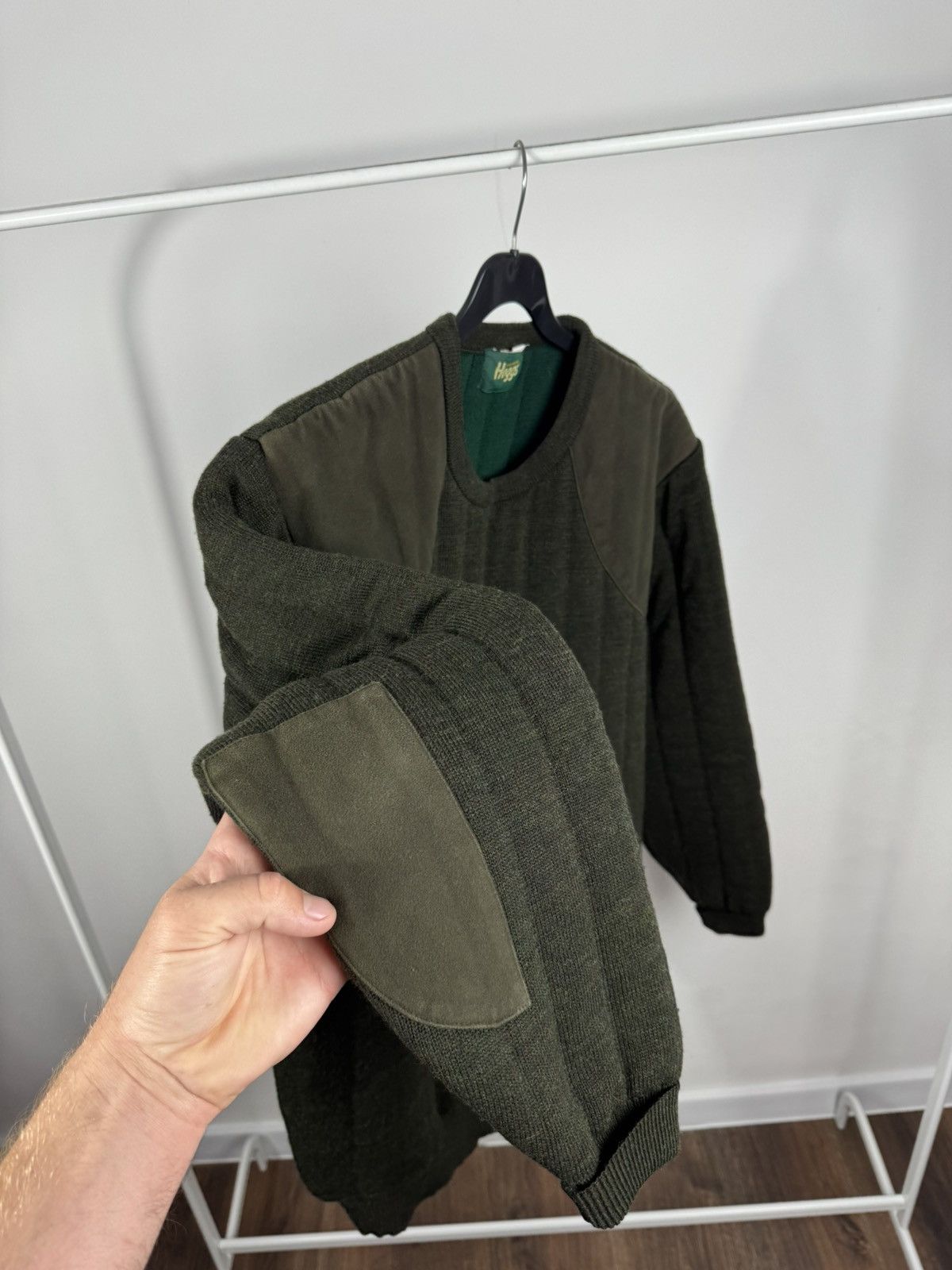 Other Hoggs Quiltknit Wool Hunting Sweater Padded Elbow Shoulder L Size US L / EU 52-54 / 3 - 13 Thumbnail