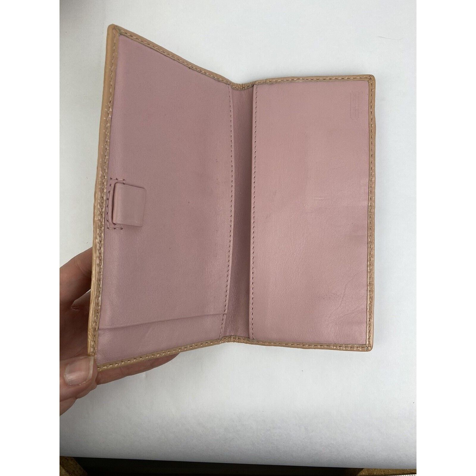 Coach Coach Turnlock Signature C Wallet Tan Pink Patent Leather Size ONE SIZE - 16 Thumbnail