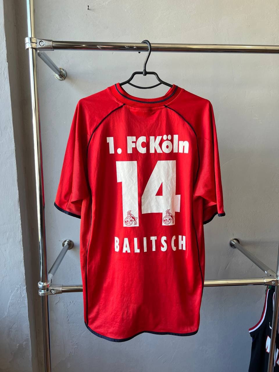 Vintage 2001 FC KÖLN #14 BALITSCH MATCH WORN SOCCER FOOTBALL JERSEY Size US L / EU 52-54 / 3 - 3 Thumbnail