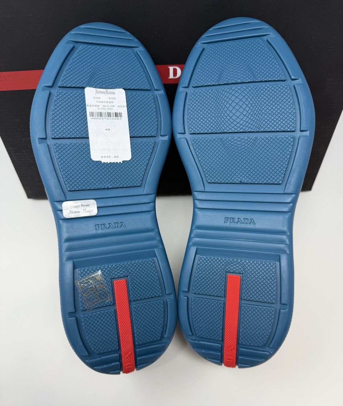 Prada Prada Americas Cup Rubber Sneaker Lagoon Blue Size US 8 / EU 41 - 6 Thumbnail