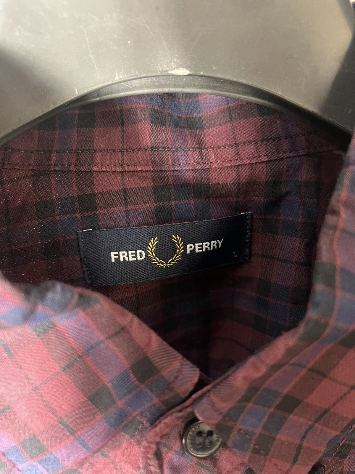 Fred Perry × Vintage VERY RARE FRED PERRY LONG SLEEVE SHIRT DESIGNER CASUAL Y2K Size US L / EU 52-54 / 3 - 4 Thumbnail